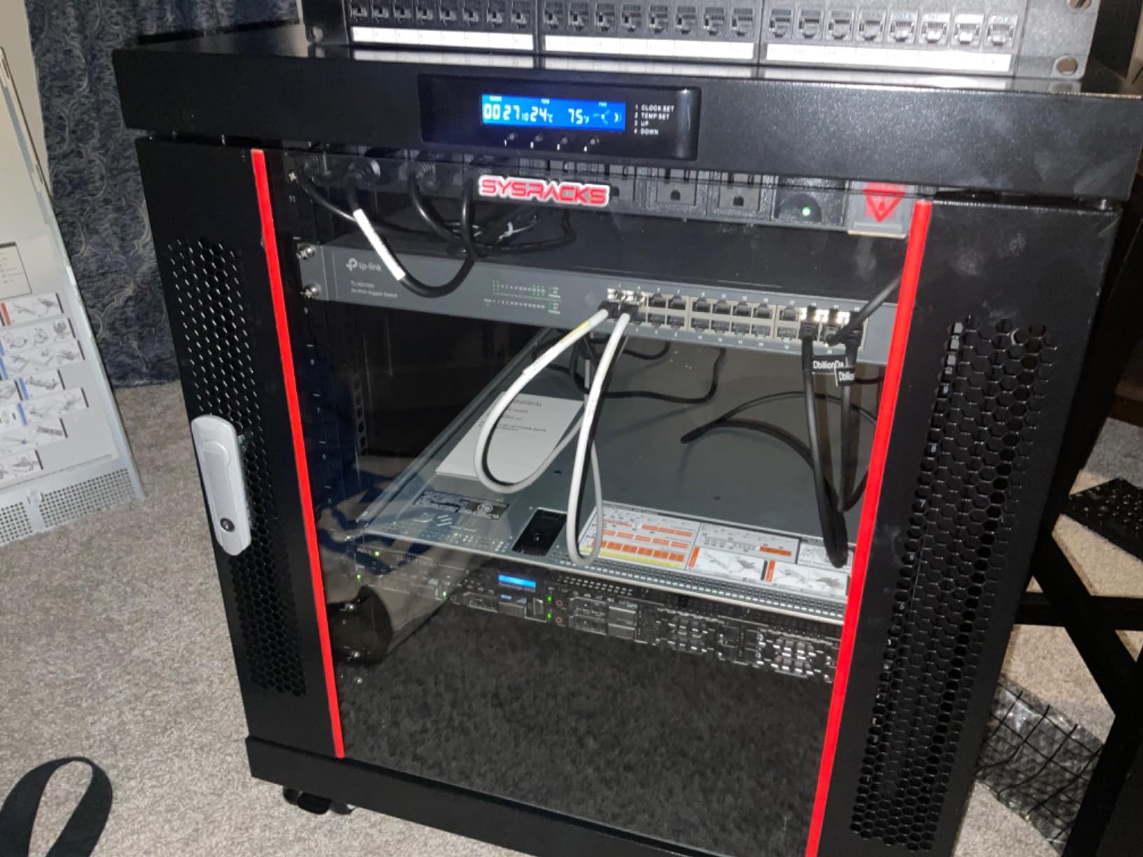 Home Lab Server Rack Cabinet 19