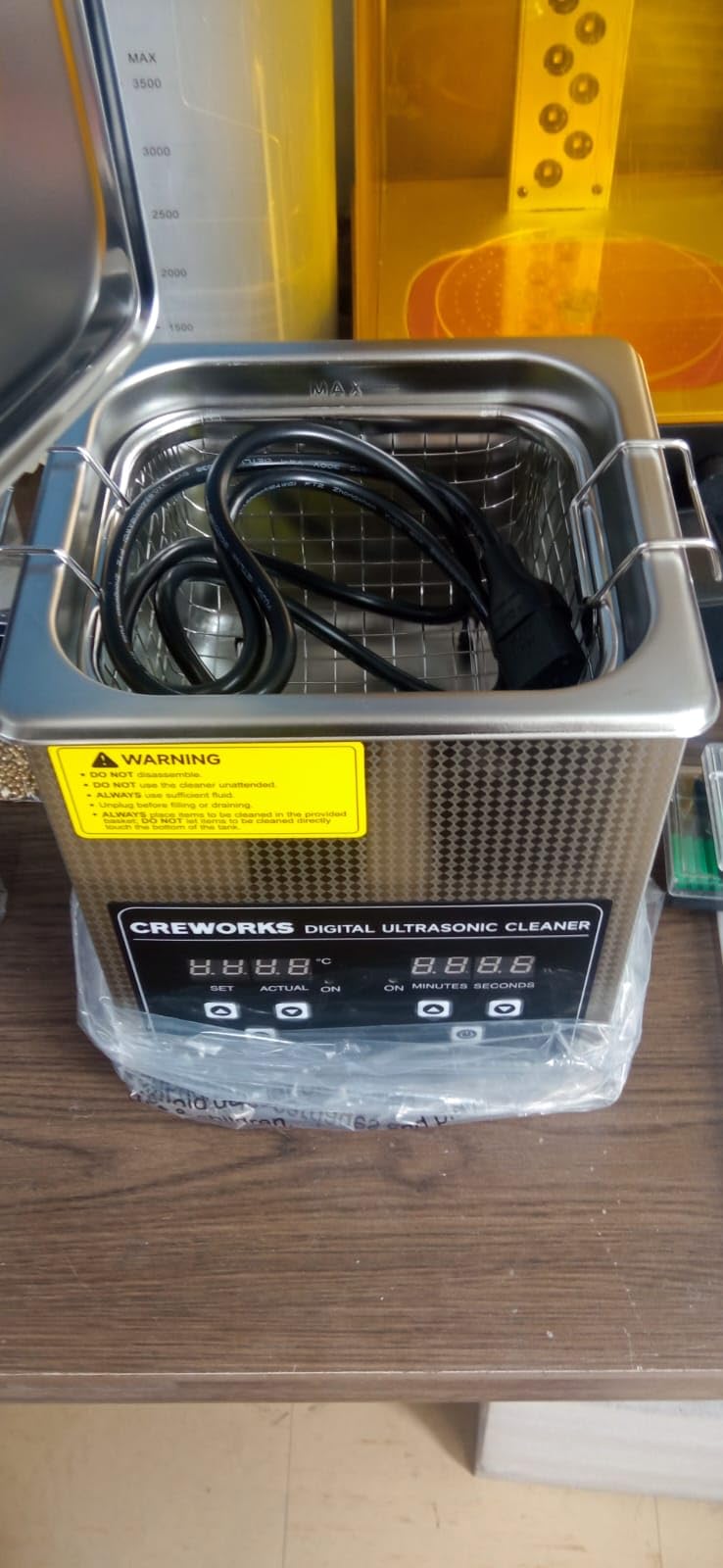 CREWORKS 2L Jewelry Cleaning Machine - 40kHz Digital Sonic Cleaner | Ultrasonic Cleaning Machine with 20-80C Heater & 1-30 min Timer, 304 Stainless Steel Cleaner for Jewelry Watches customer photo 1