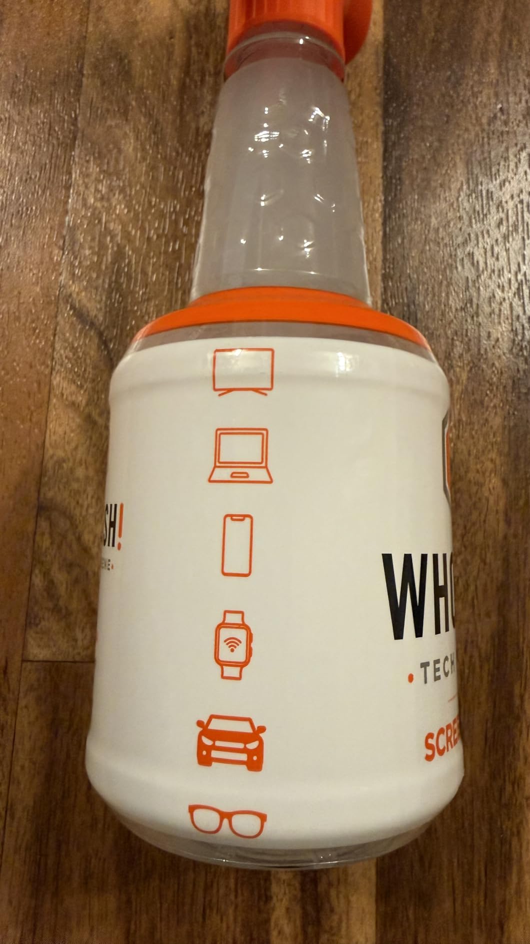 WHOOSH! Screen Shine Pro - Refillable TV Screen Cleaner & Cloth, 16.9 fl oz | Includes 14x14