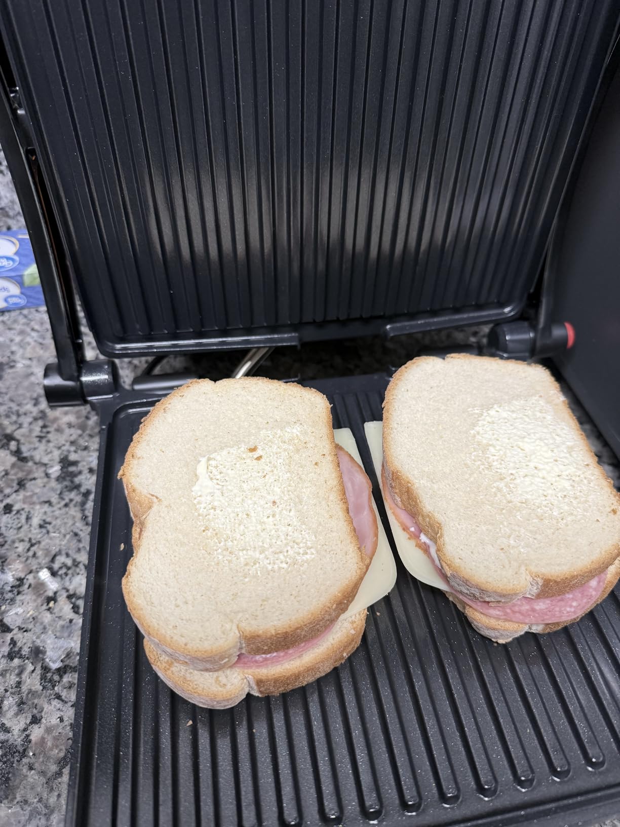 Chefman Panini Press Grill and Gourmet Sandwich Maker Non-Stick Coated Plates, Opens 180 Degrees customer photo 1
