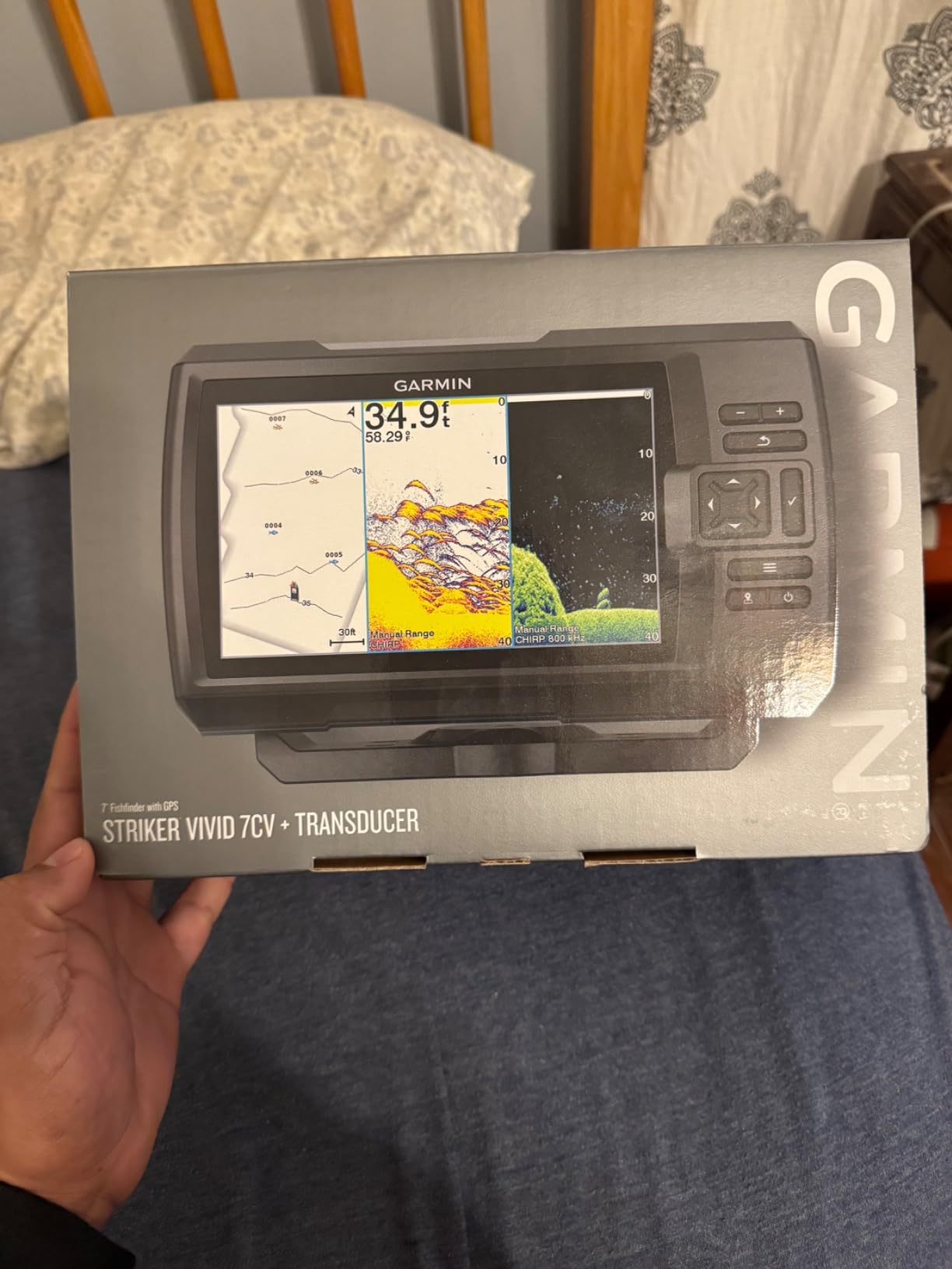 Garmin STRIKER Plus 7cv with CV20-TM Transducer and Protective Cover, 7 inches 010-01873-00 customer photo 1