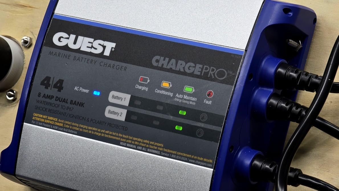 Guest 2707A On-Board Battery Charger 8A / 12V, 2 Bank, 120V Input customer photo 2