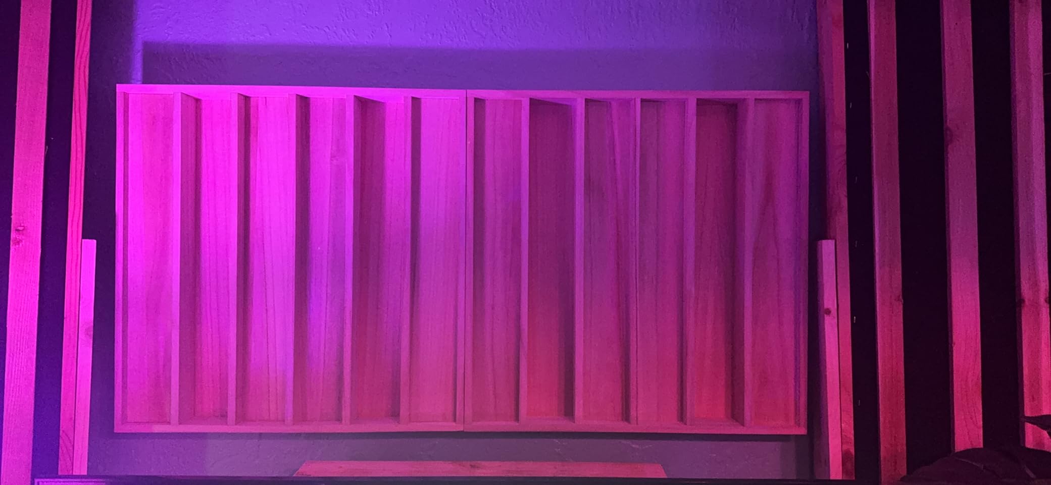 BXI Wood Sound Diffuser - 24 X 24 X 2.8 Inches Thick Acoustic Diffusion Panels Add Listening Room Musical Liveliness, Quadratic Residue Diffusor for Wall and Ceiling Acoustical Treatment (1D) customer photo 2