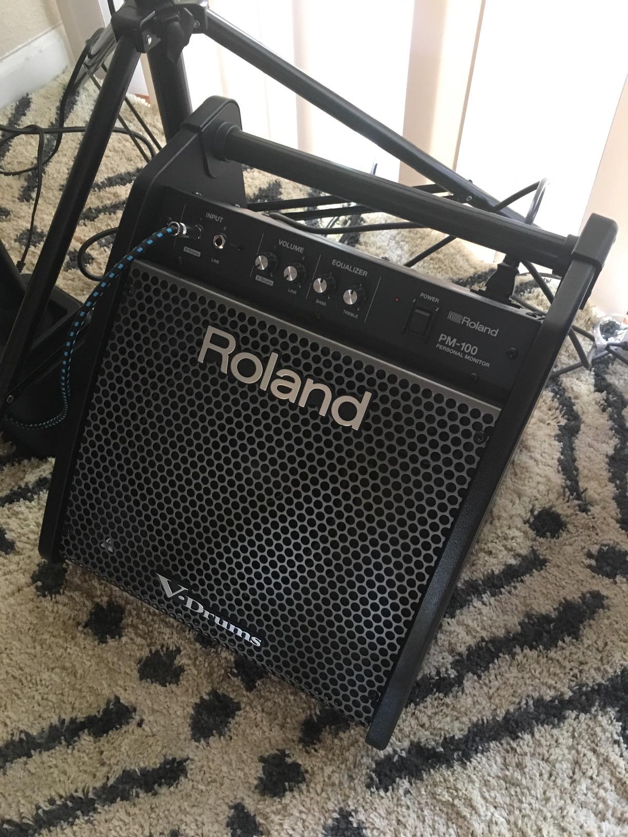 Roland PM-100 Compact Electronic V-Drum Set Monitor, 80-Watt customer photo 2