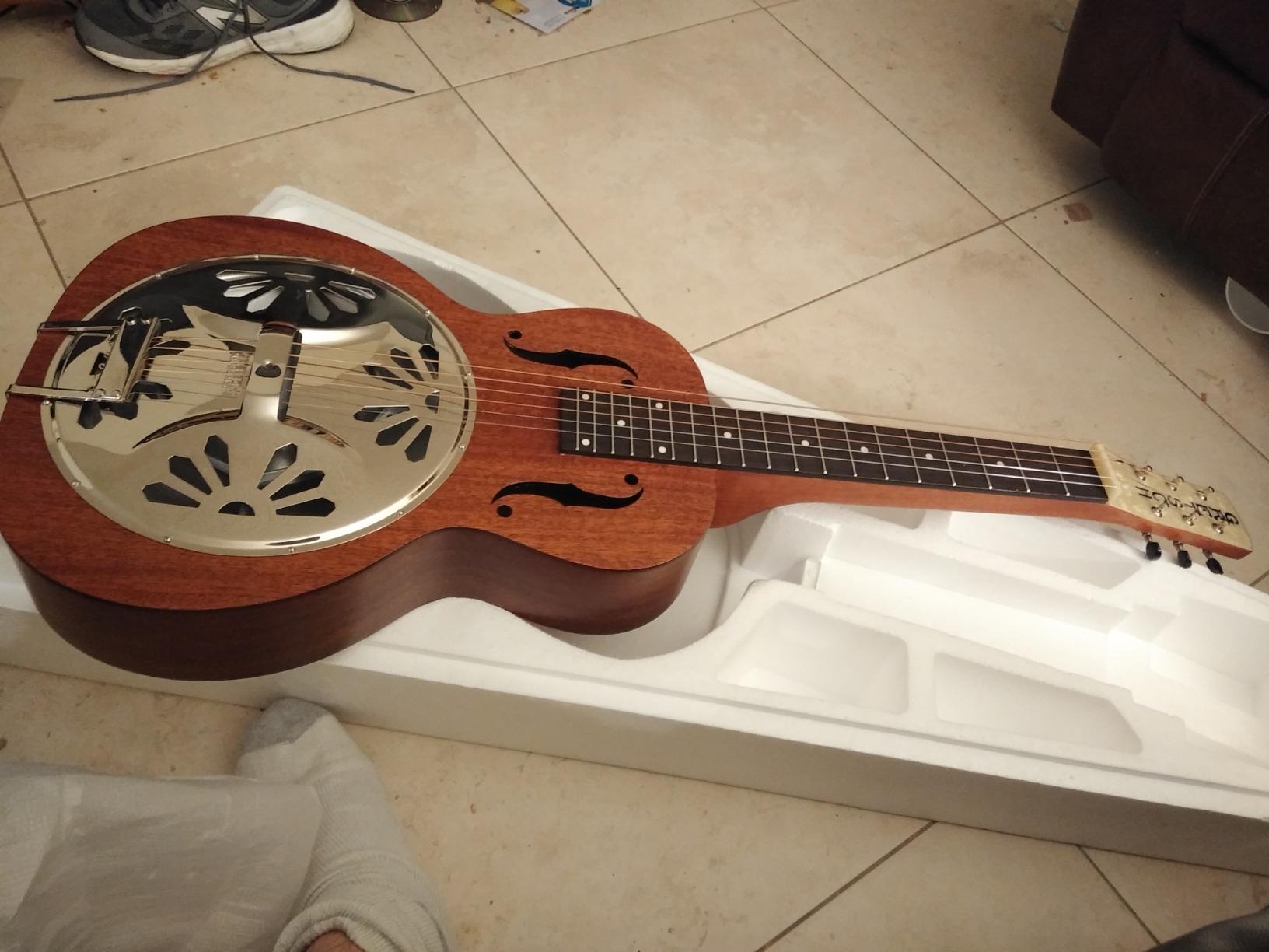 Gretsch G9210 Boxcar Square-neck, Mahogany Body Resonator - Natural, Padauk Fingerboard customer photo 1
