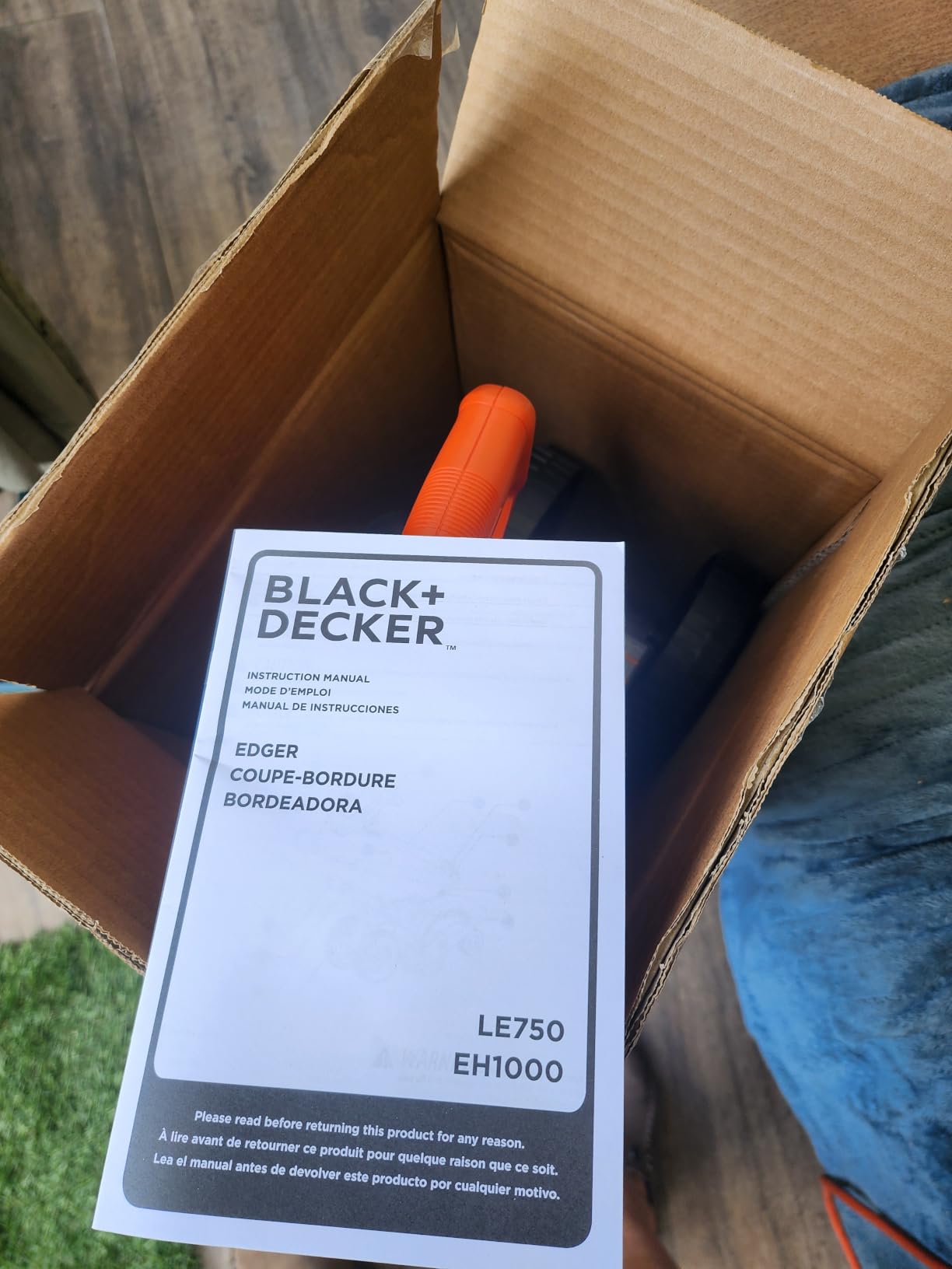 BLACK+DECKER Lawn Edger Trencher 2 in 1, 12 Amp 7.5 in. Electric Edger Lawn Tool for Landscaping and Trench Digger, 3 Height Settings, Corded (LE760FF) customer photo 2