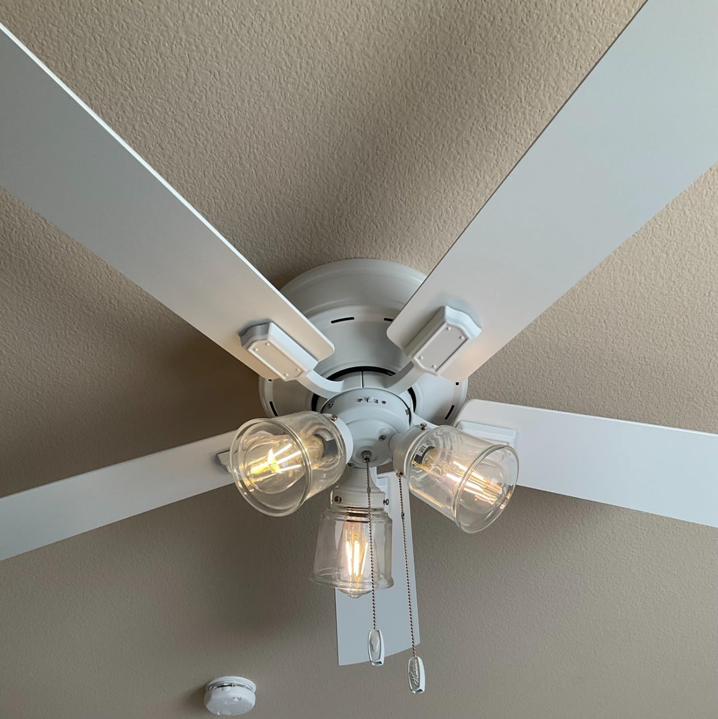 Hunter Crestfield, Indoor, Ceiling Fan, Quiet, 42 inch, Noble Bronze | with LED Lights and Pull Chain, Low Profile Flush Mount, 5 Blades, For Bedroom, Living Room, Kitchen, 52153 customer photo 2