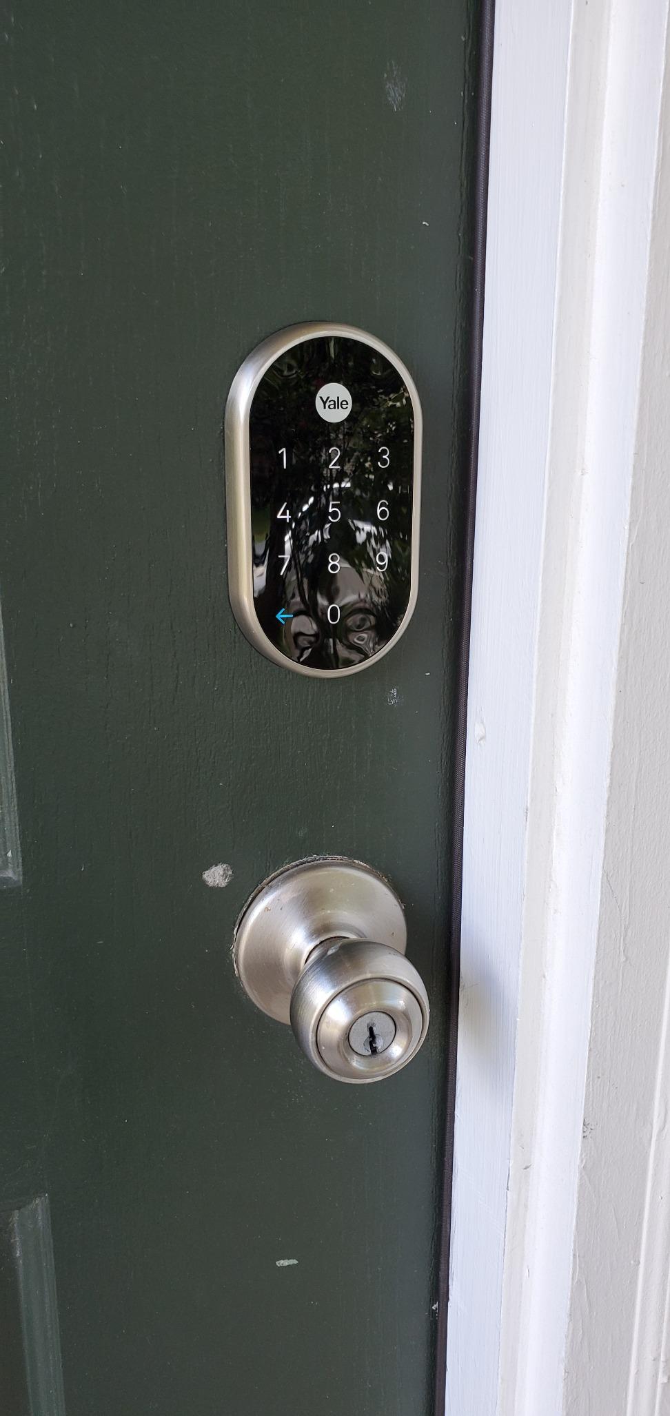 Nest x Yale Lock - Tamper-Proof Smart Lock for Keyless Entry - Keypad Deadbolt Lock for Front Door - Satin Nickel customer photo 1