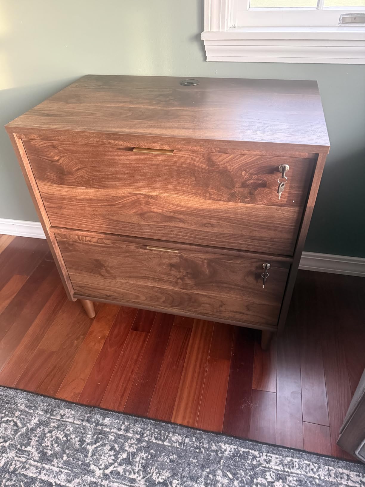 Sauder Clifford Place Lateral File, Grand Walnut finish customer photo 1