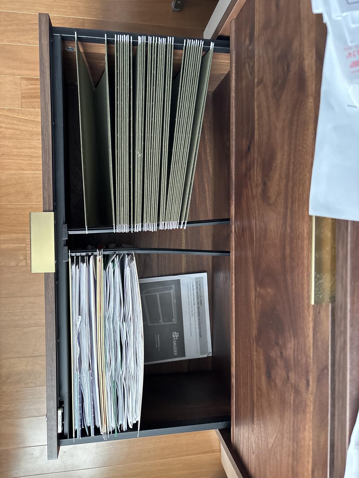Sauder Clifford Place Lateral File, Grand Walnut finish customer photo 2