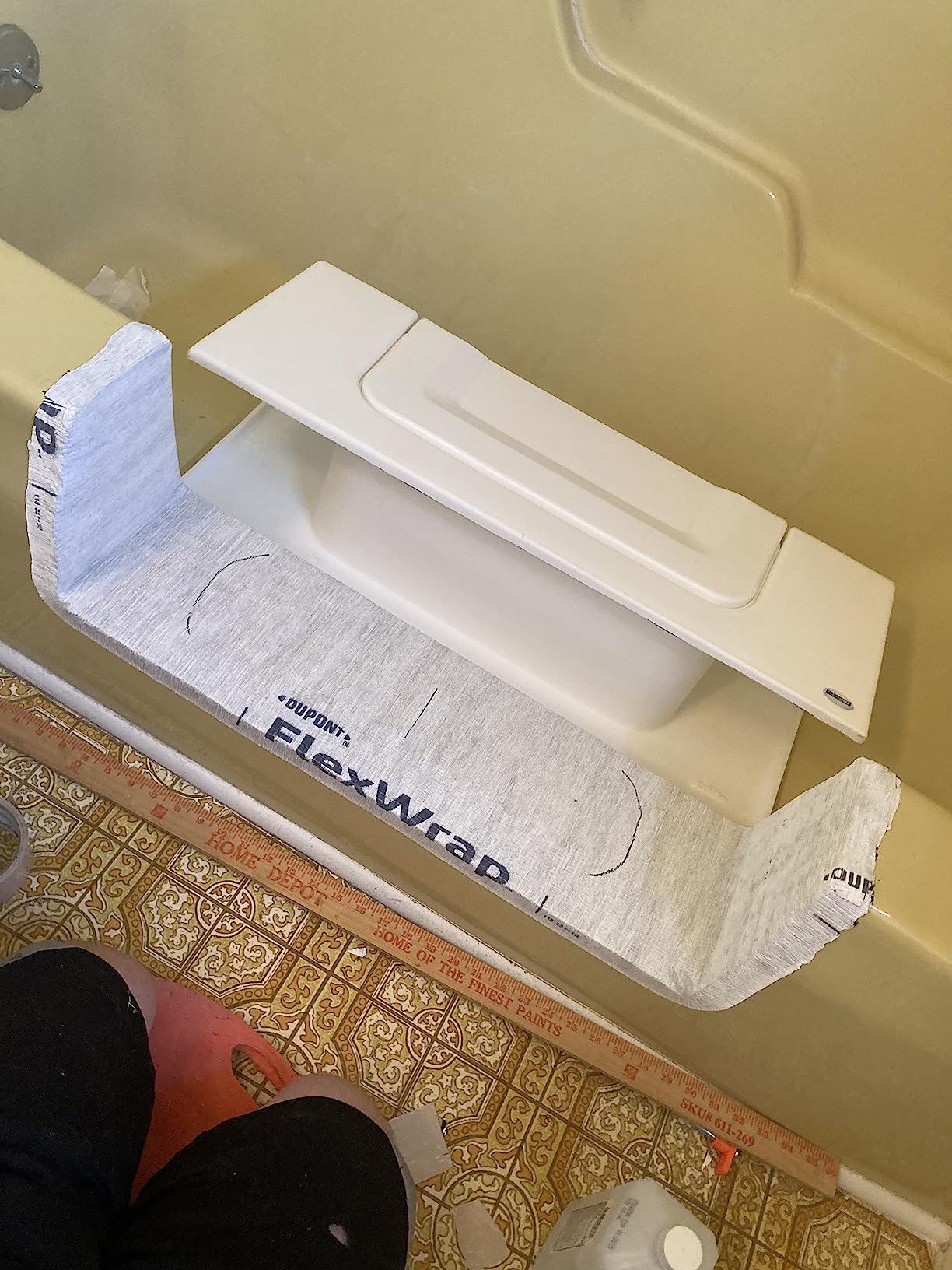 CleanCut Convertible Tub Conversion Kit, White Large | Affordable alternative to a full bathroom remodel or walk-in tub replacement. customer photo 1