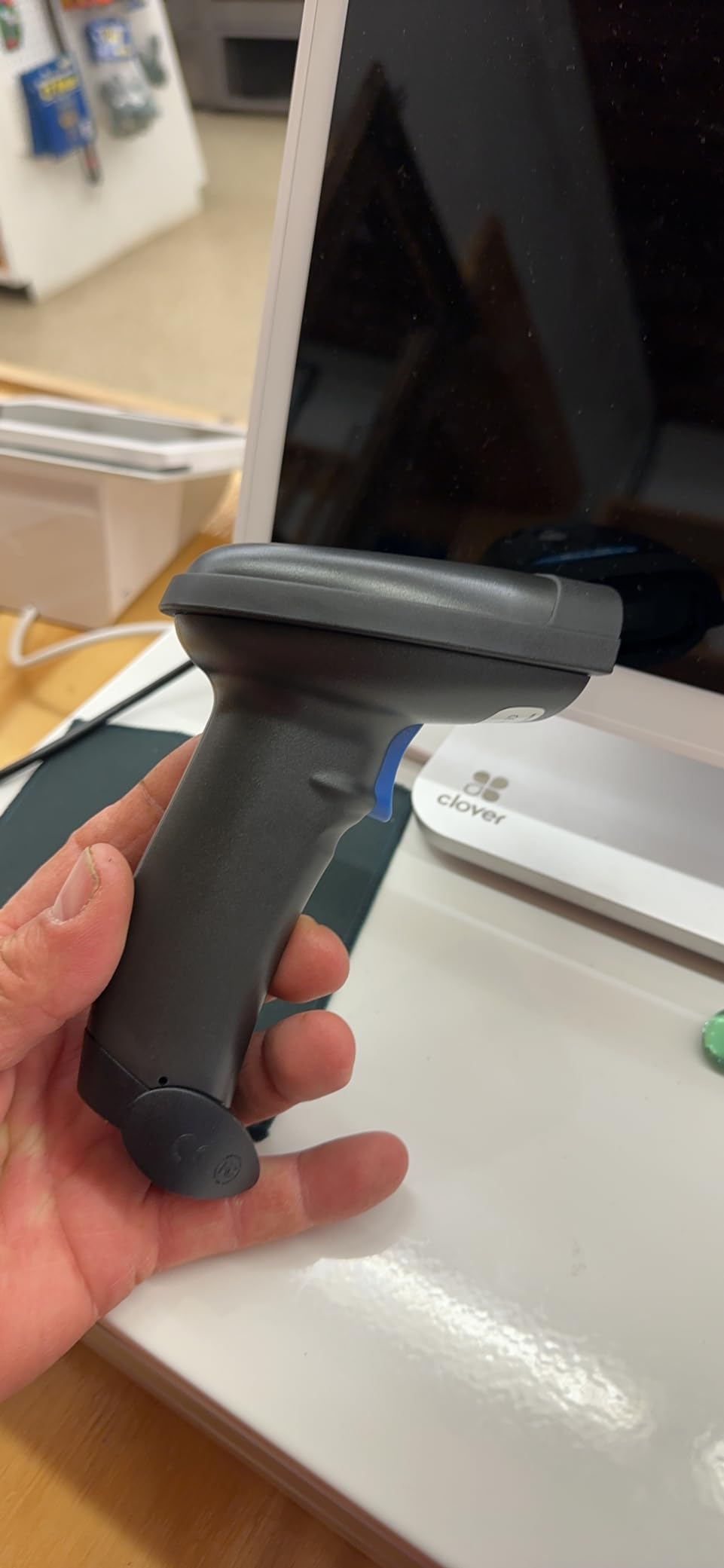 NETUM Bluetooth Barcode Scanner, Support 2.4G Wireless & Bluetooth & Wired | Connect Smart Phone, Tablet, PC, CCD Bar Code Reader Work with Windows, Mac,Android (NT-1228BC) customer photo 2