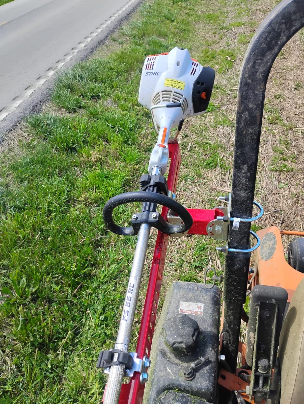 Jungle Jim's ZTR-TR Zero Turn Mower Trimmer Holder - Adjustable Fit for 1