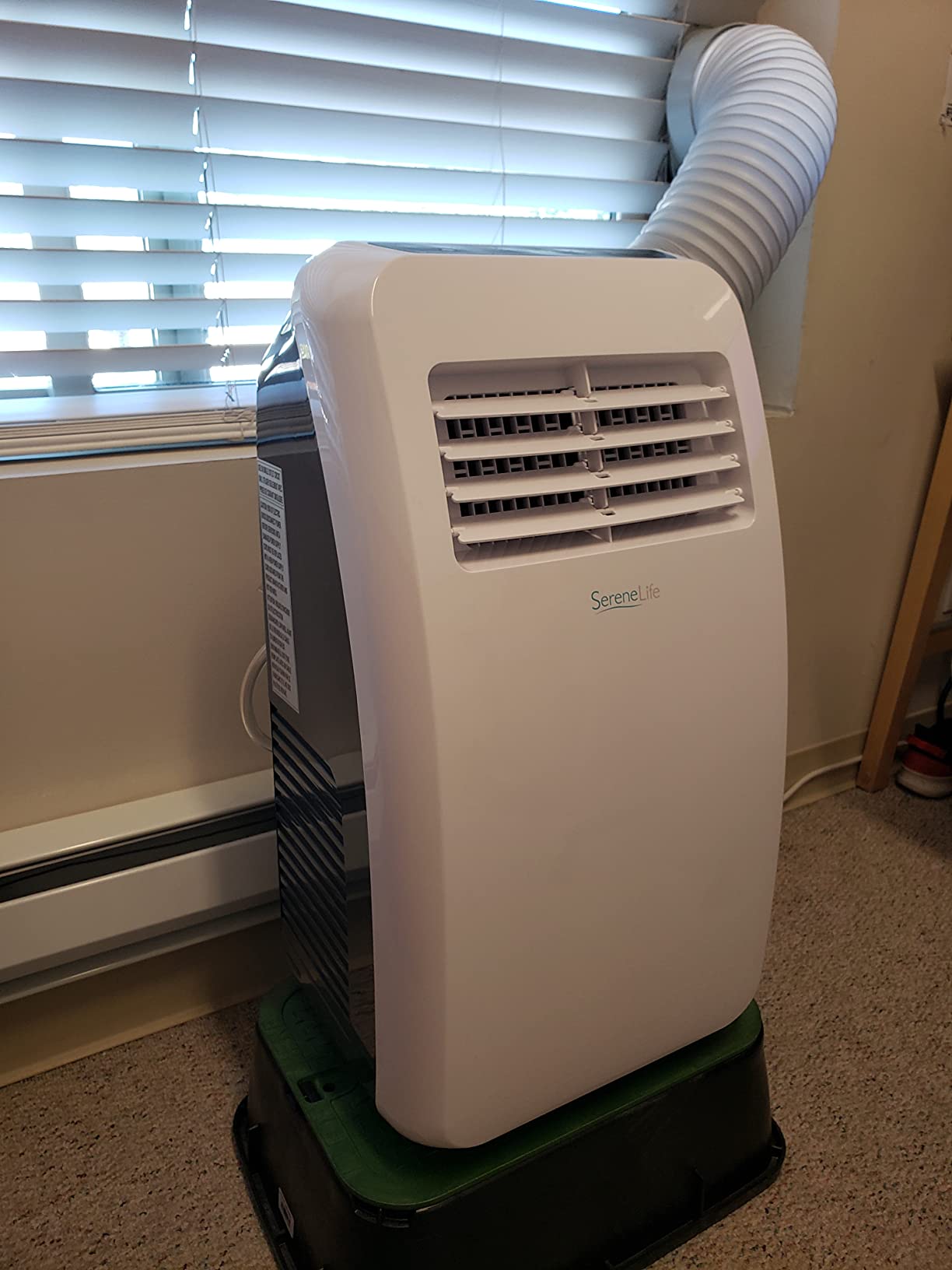 SereneLife Portable Air Conditioner, With Dual Motor, Dehumidifier & Fan | 8,000 BTU AC With Temperature Ranges 64°F-90°F | Fast Powerful Cooling | 3 Fan Speeds, Remote Control, & Window Exhaust Kit customer photo 1