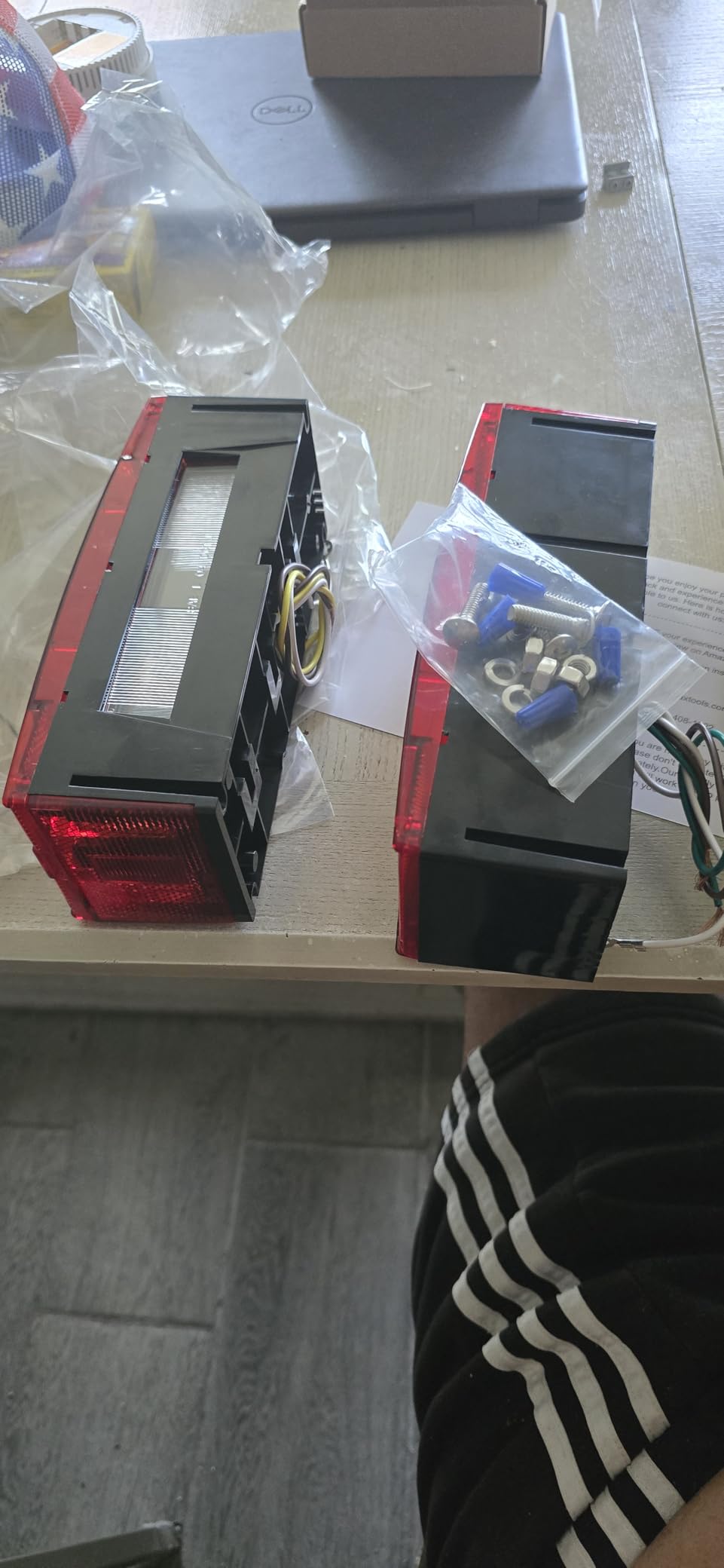 Wellmax LED Boat Trailer Lights, Submersible Marine Waterproof Tail Lights | 12V Tail & Turn Signal, DOT Compliant, Sealed Acrylic Lens, Low Profile Rectangular, for Boats, RV & Utility Trailers customer photo 2