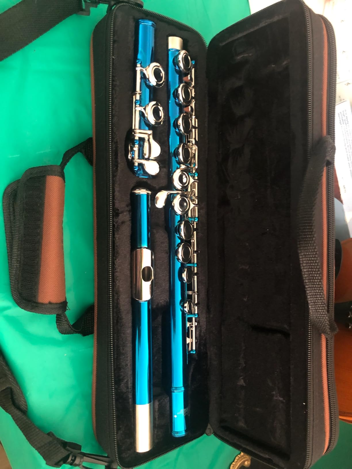Eastar 16-Key Closed Hole C Flute Kids Beginner, Nickel Full Kit, EFL-1 customer photo 2