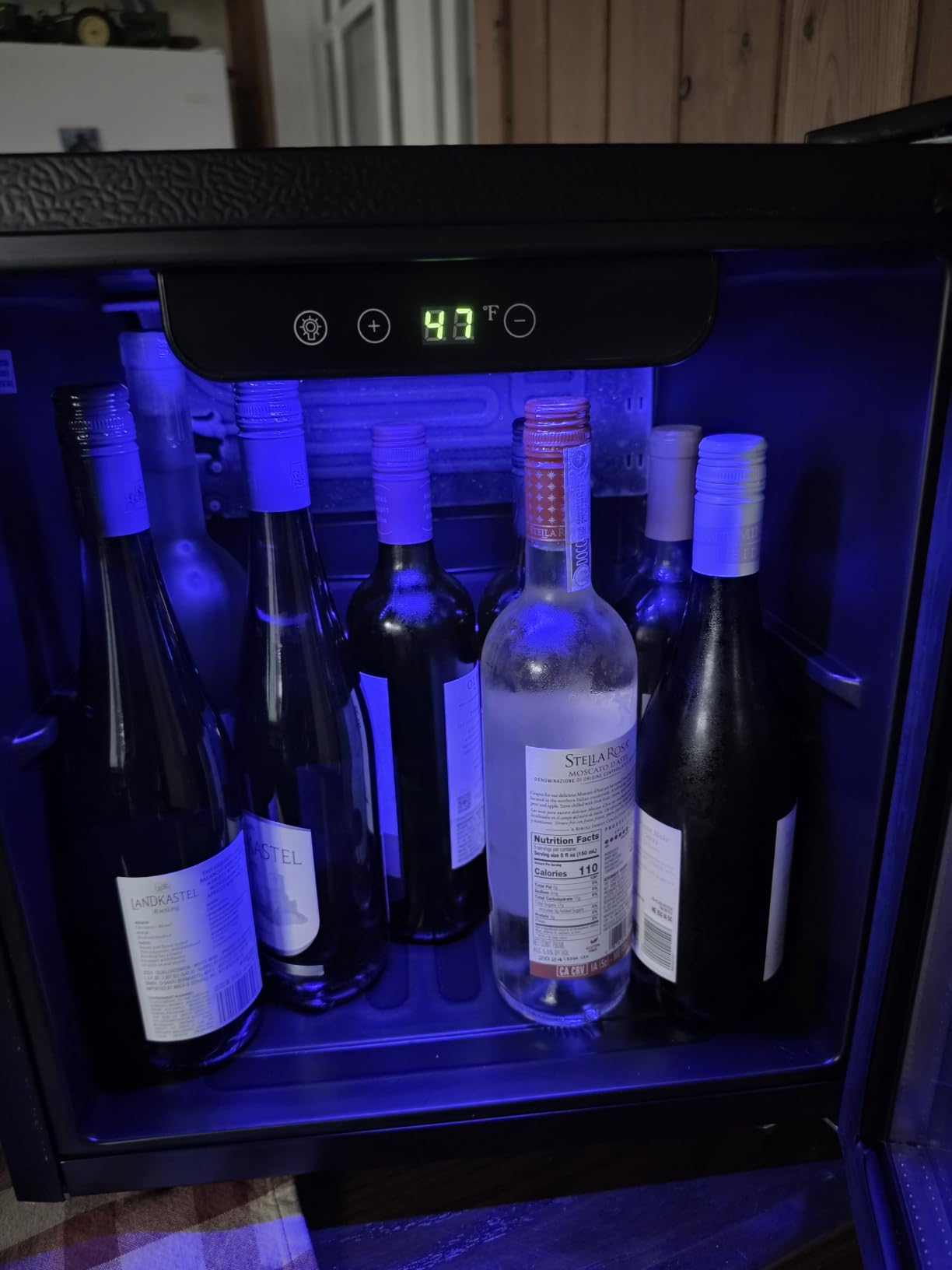Antarctic Star Wine Cooler Cabinet Beverage Refrigerator 3.2cu.ft Black | 26 Bottle 130 Can capacity for wine, beer and soda, Clear Glass Door, Quiet, Digtal temp control, for home, office and bar customer photo 2