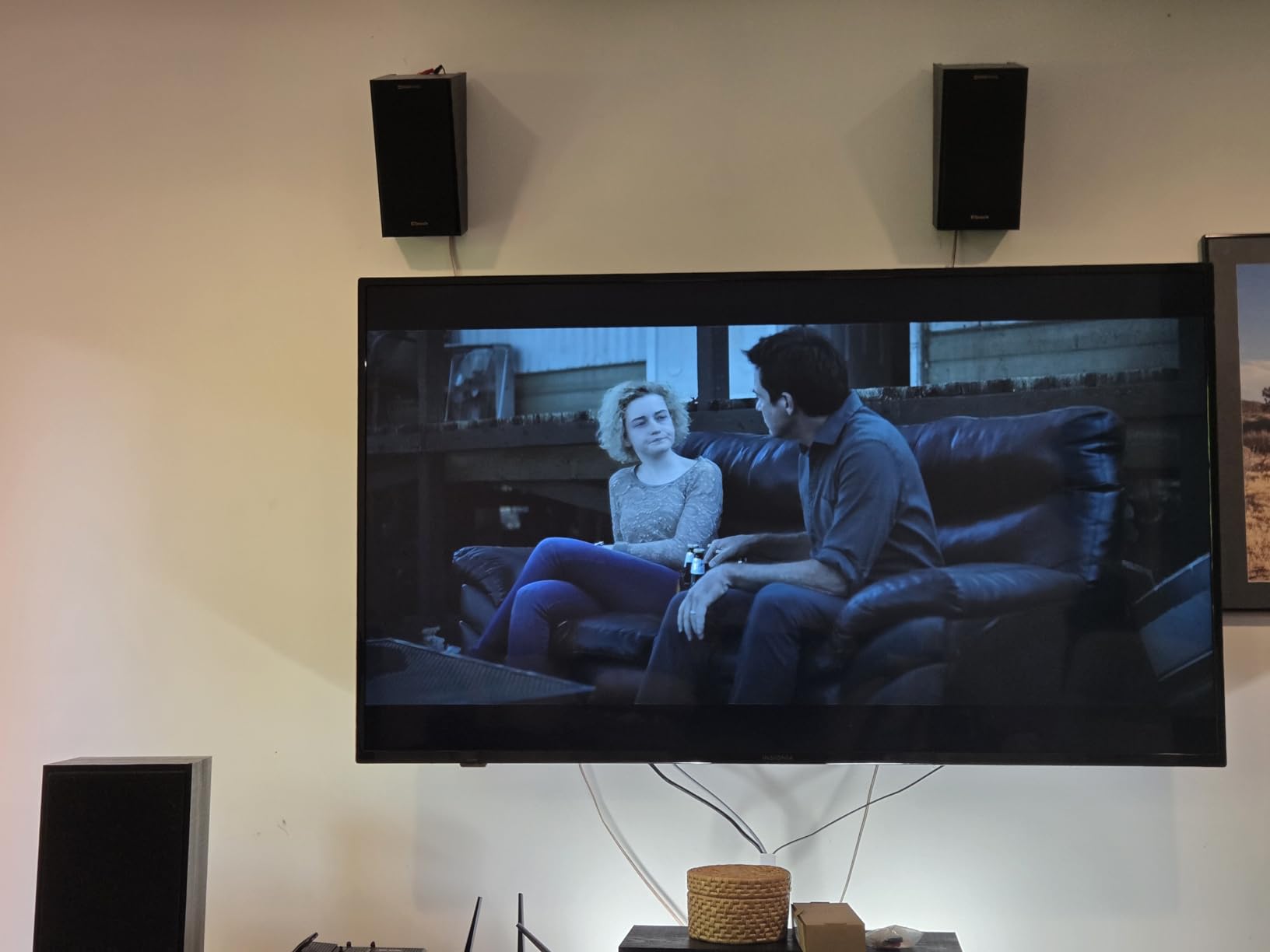 Klipsch R-41SA Powerful Detailed Home Speaker Set of 2 Black | Use on compatible tower or bookshelf speakers for reflected height effects, or wall-mount as elevation or surround speakers. customer photo 1