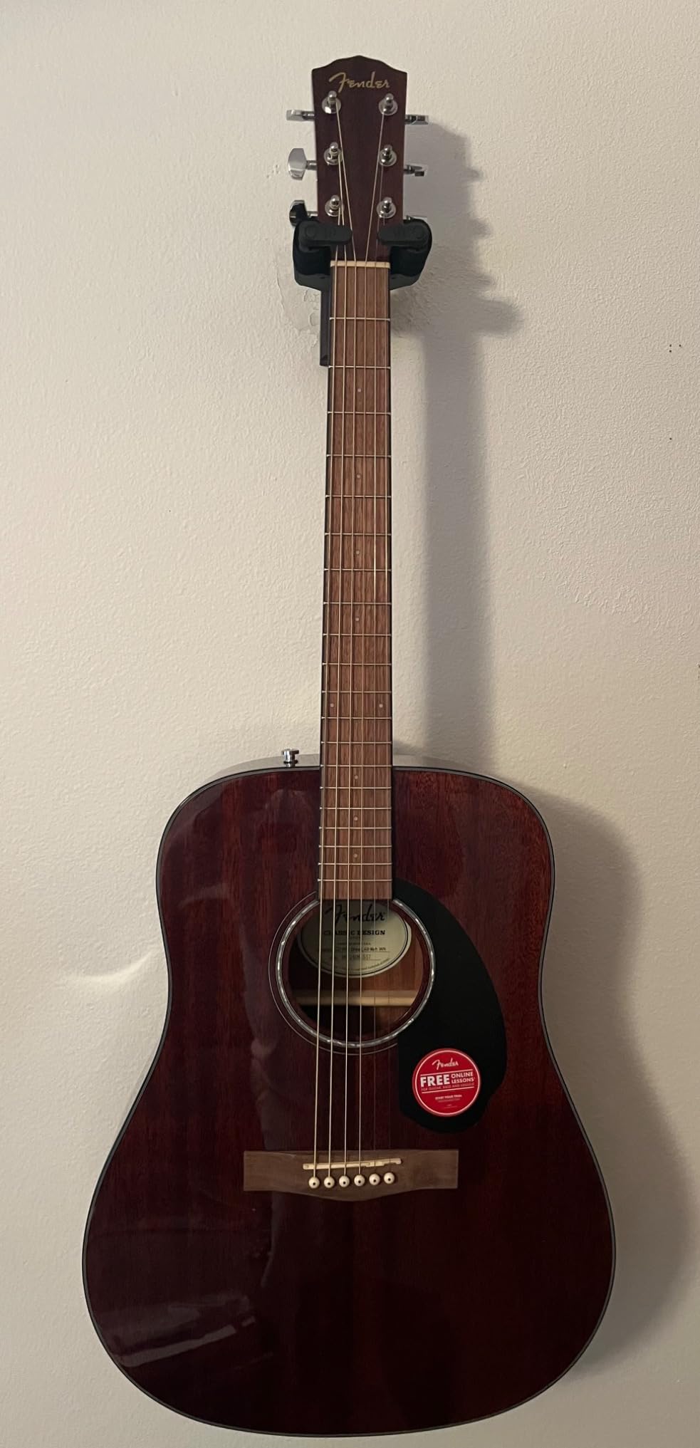 Fender CD-60S Dreadnought Acoustic Guitar, All-Mahogany, 2-Yr Warranty customer photo 1