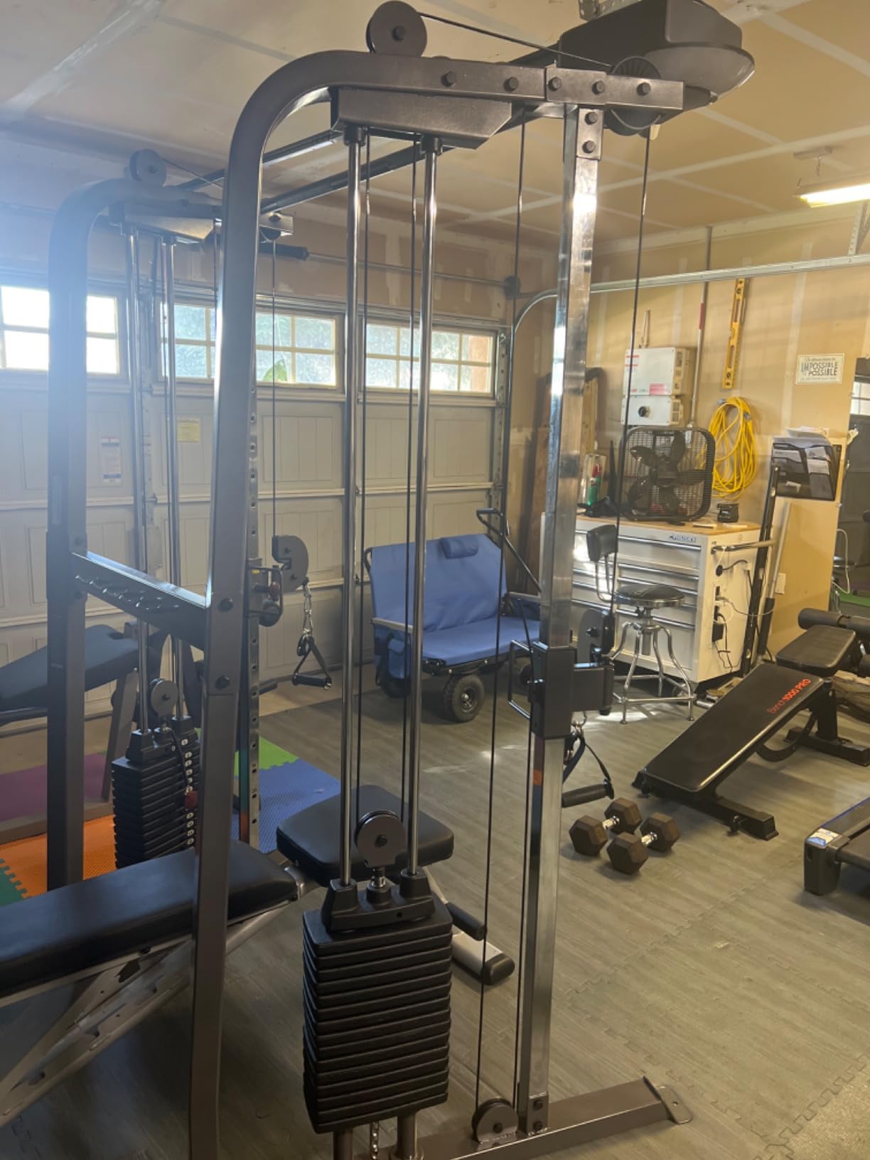 Body-Solid Powerline Cable Crossover Exercise Machine for Home & Commercial Gym, Functional Training Center with Dual Weights Stack for Cable Workout customer photo 2