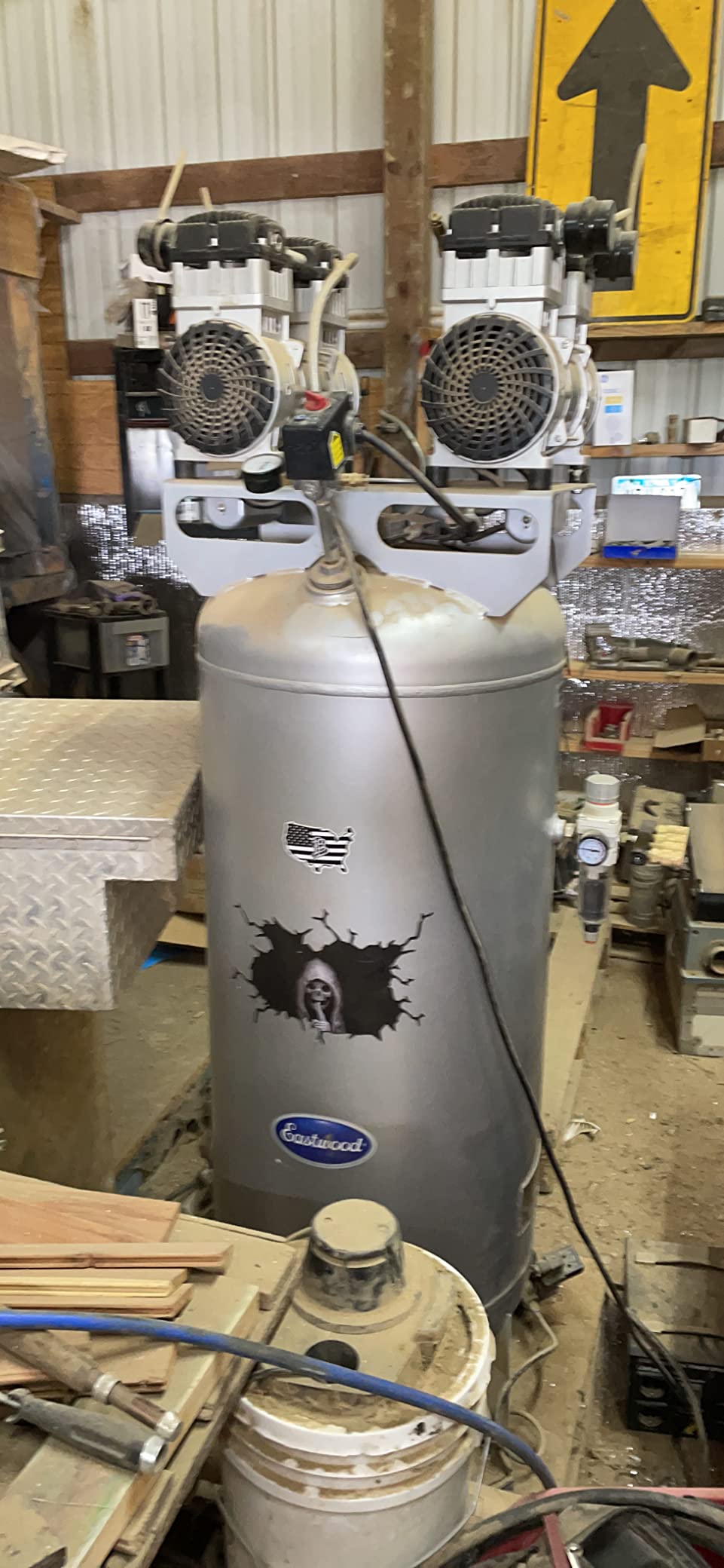 California Air Tools CAT-60040CAD 4.0 HP Ultra Quiet and Oil-Free Air Compressor, 60 Gallon Steel Tank, 75 dBA Noise Level customer photo 2