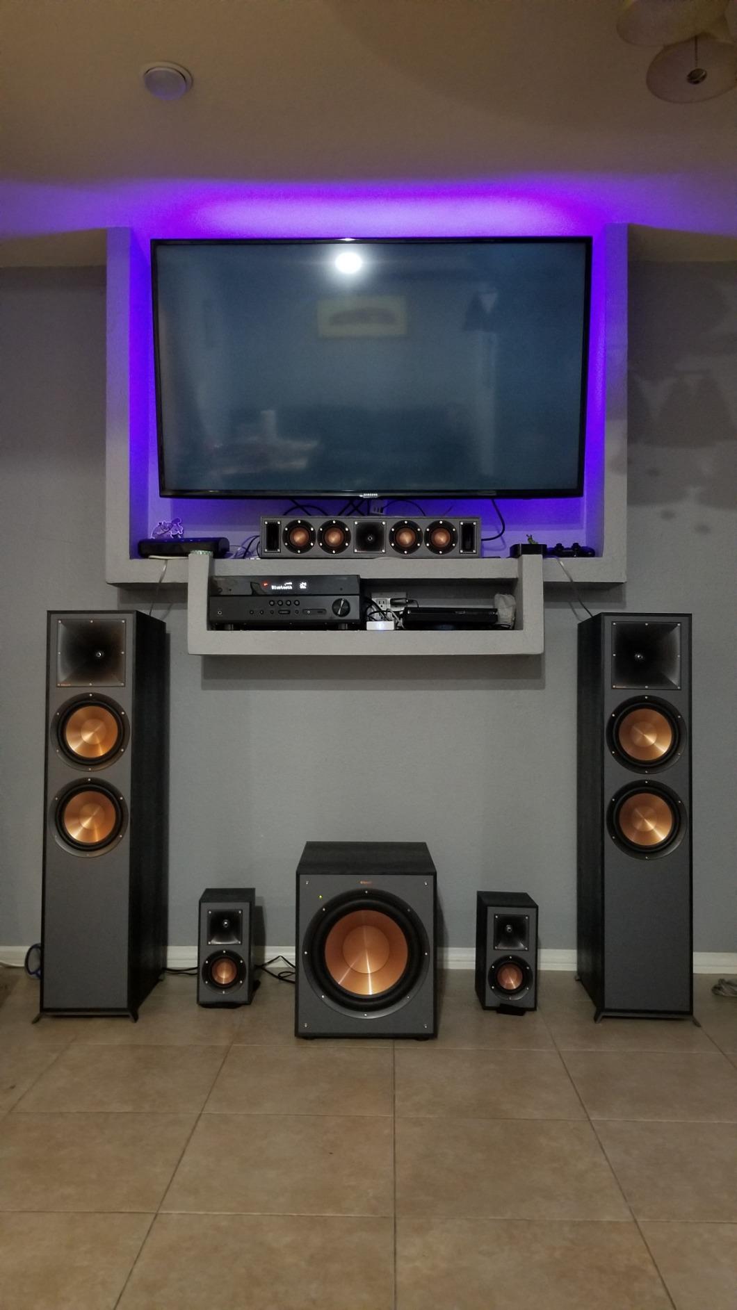 Klipsch Reference R-820F Floorstanding Speaker for Home Theater Systems with 8