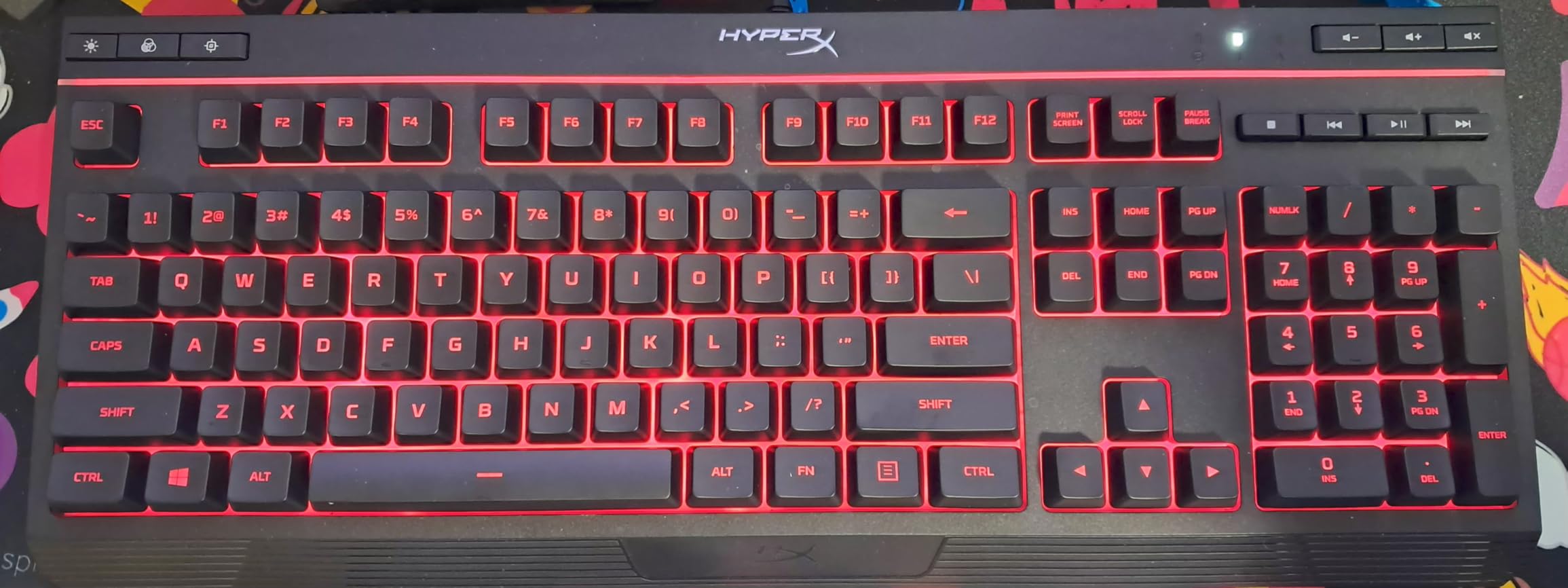 HyperX Alloy Core RGB - Membrane Gaming Keyboard, Comfortable Quiet Silent Keys with RGB LED Lighting Effects, Spill Resistant, Dedicated Media Keys, Compatible with Windows 10/8.1/8/7 - Black customer photo 2