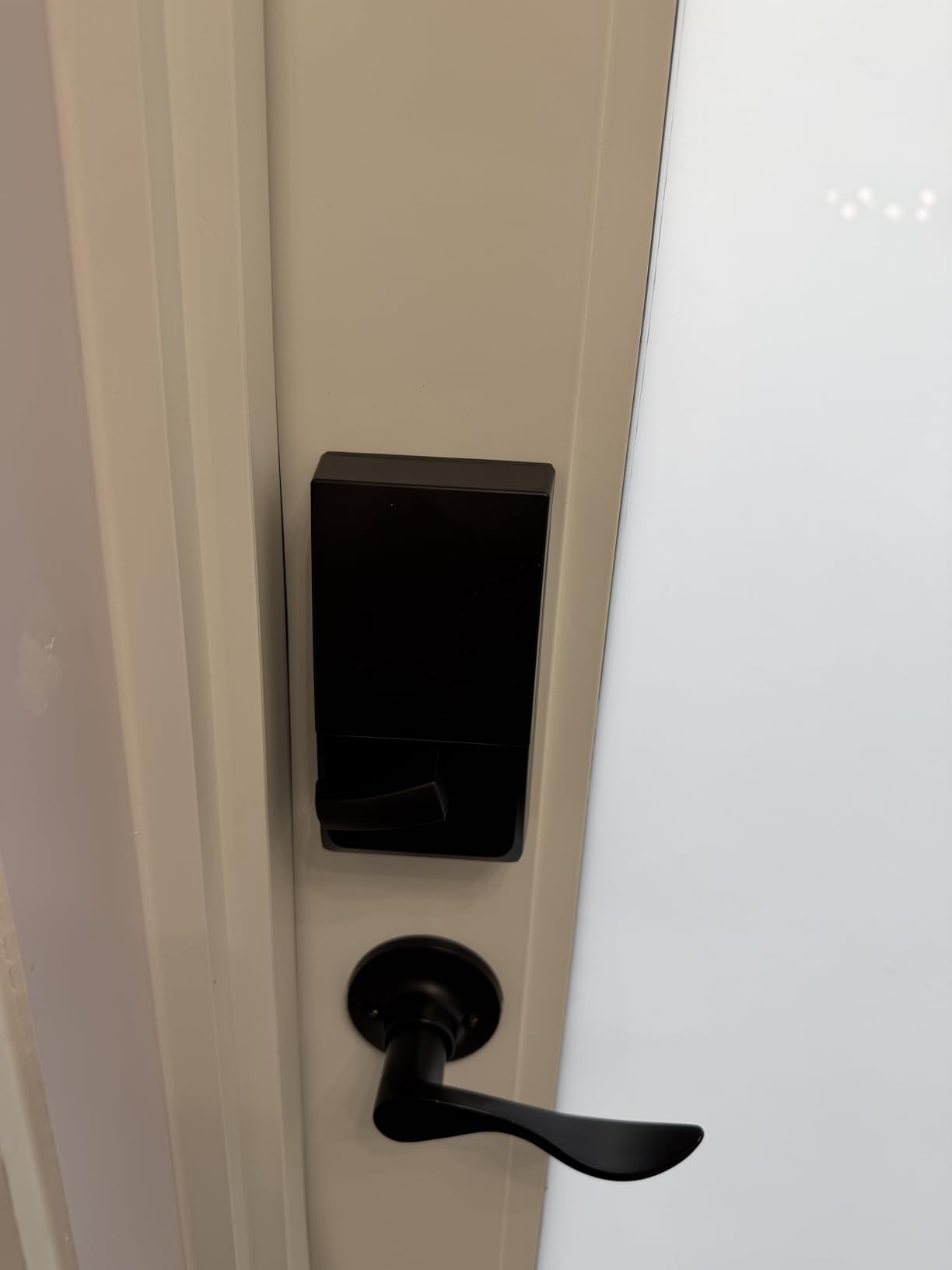 Schlage Encode Smart WiFi Deadbolt Lock with Camelot Trim, Satin Nickel - Keyless entry door lock, Touchscreen keypad, App control, Alexa, Google Home, Ring & Airbnb compatible customer photo 2
