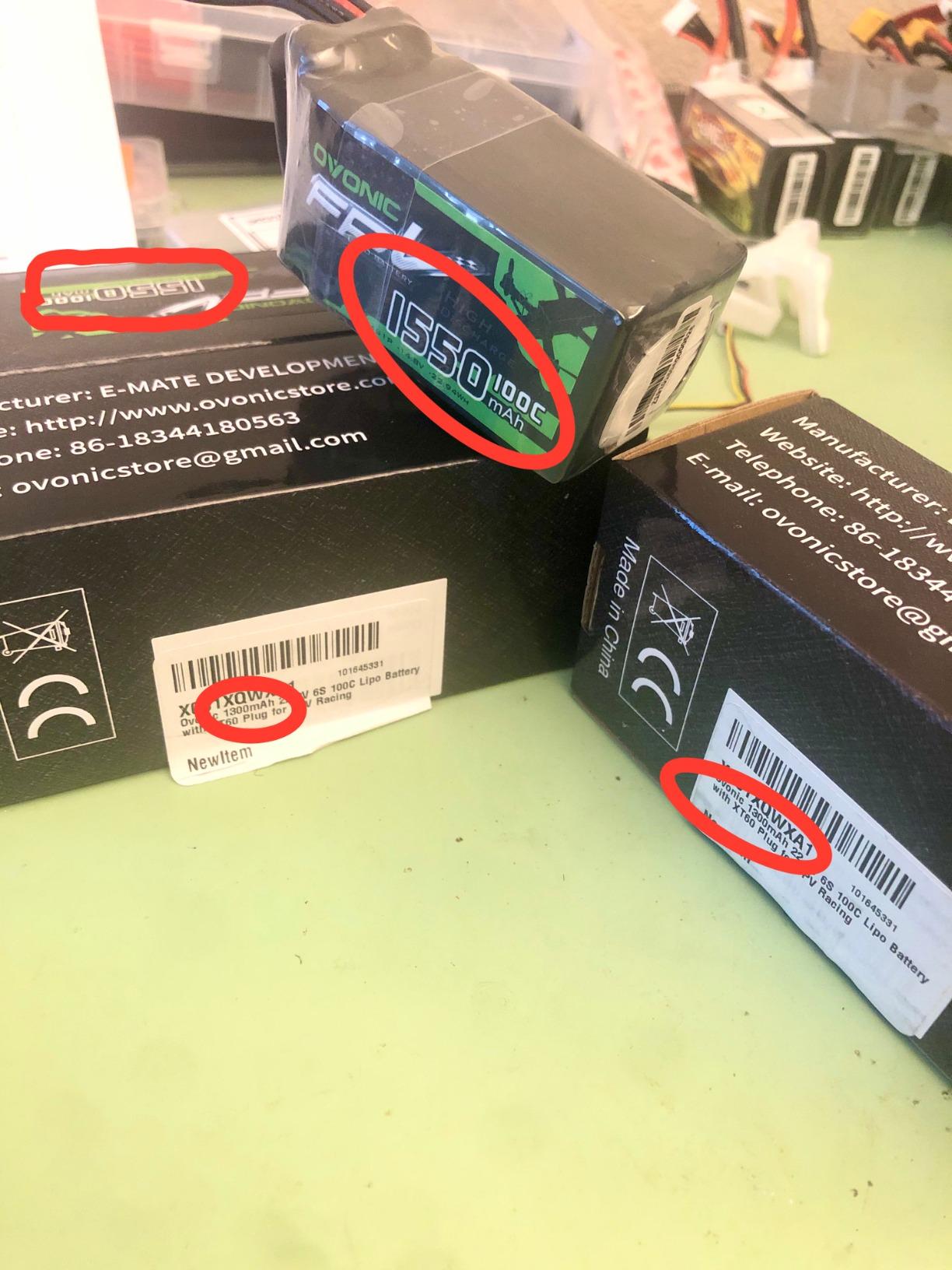 OVONIC 6S Lipo Battery 100C 1300mAh 22.2V Lipo Battery with XT60 Connector for RC FPV Racing Drone Quadcopter customer photo 1