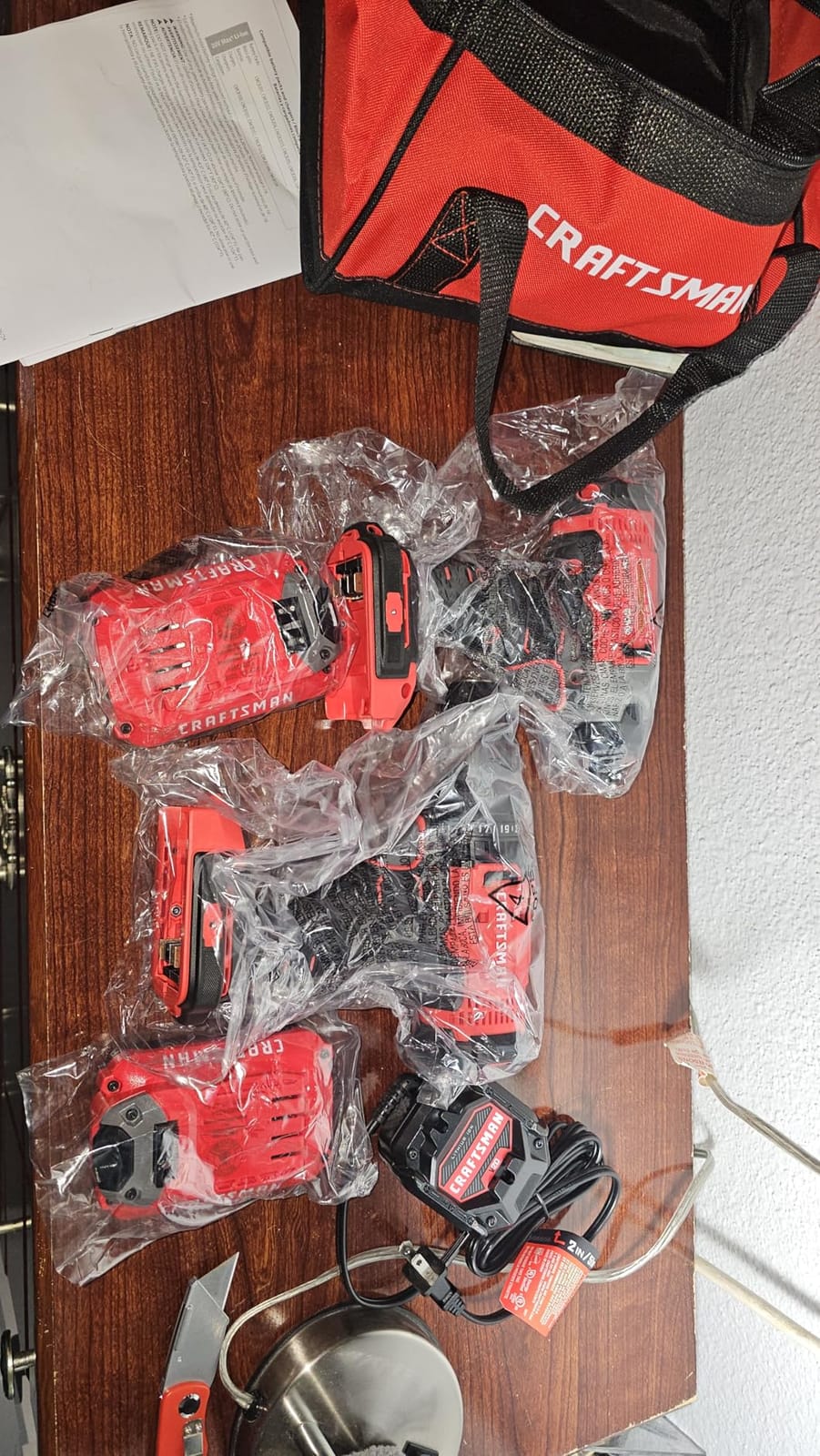 CRAFTSMAN V20 MAX Cordless Drill Driver and Impact Driver Set, Power Tool Set with 2 Batteries and Charger, LED Work Light, 2 Bits, Bag (CMCK200C2) customer photo 2