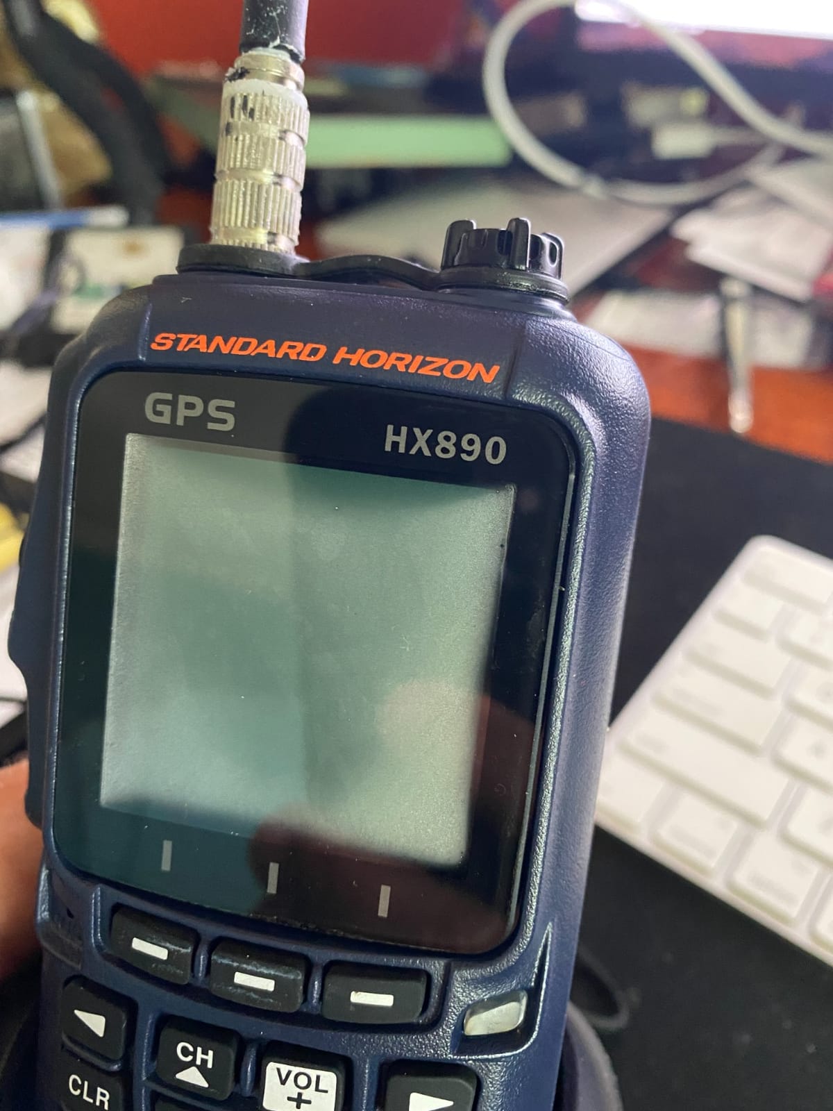 Standard Horizon HX890 Handheld VHF Navy Blue - Floating 6 Watt Class H DSC Two Way Radio with GPS customer photo 2