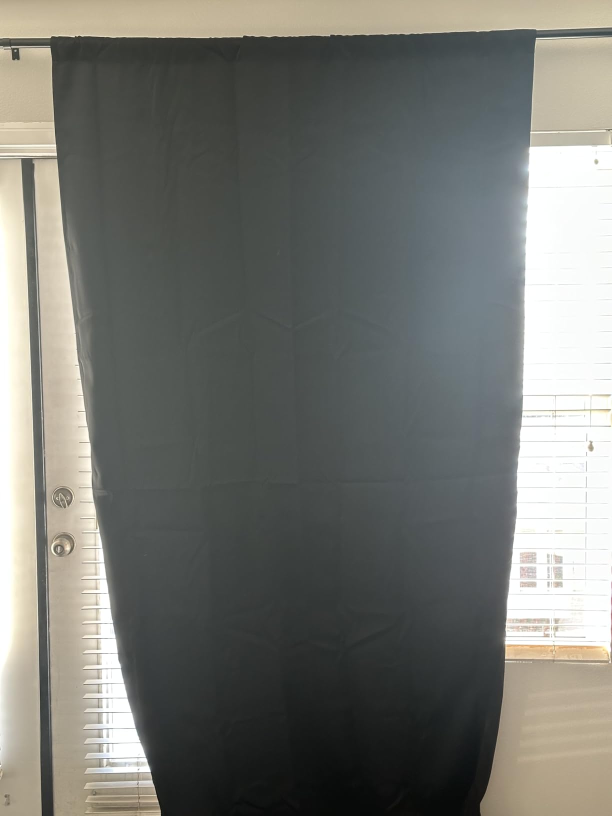 Sun Zero Oslo Theater Grade Extreme Total Blackout Rod Pocket Curtain Panel customer photo 1