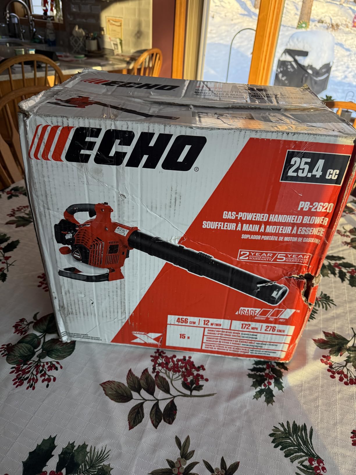 Echo 172 MPH 456 CFM 25.4 cc Gas 2-Stroke X Series Handheld Leaf Blower PB-2620 customer photo 1