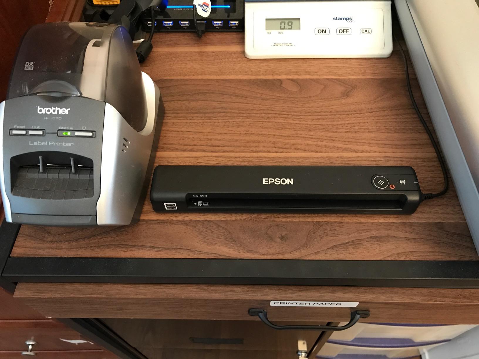 Epson Workforce ES-55R Mobile Receipt and Document Scanner with Receipt Management Software for PC and Mac customer photo 2