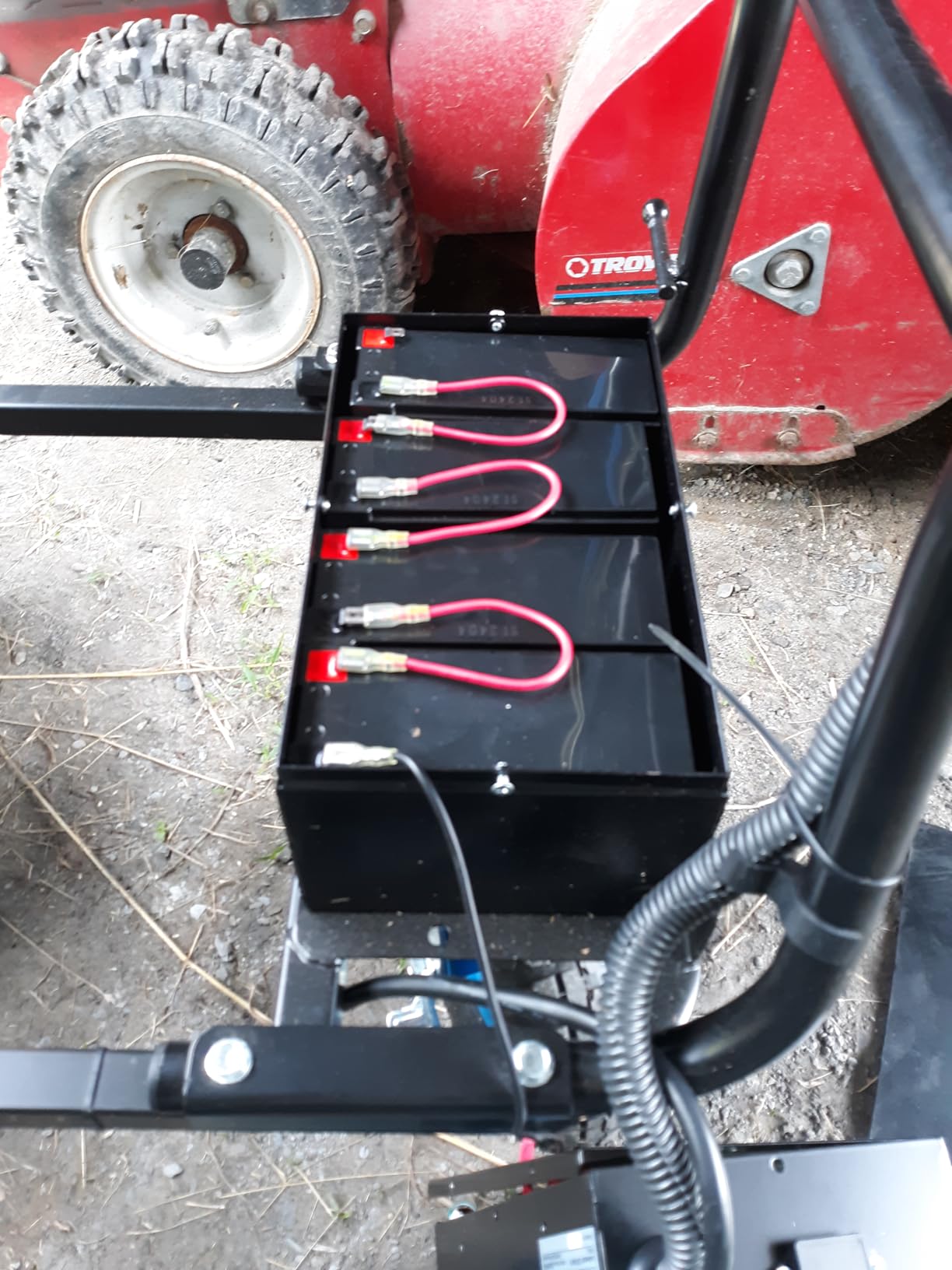 Landworks Electric Utility Cart, 500 lb Load | 48V Lead-Acid Power Wagon Uses a 500W Motor to Tow 1000 lb Through Garages, Warehouses and Outdoor Areas customer photo 2