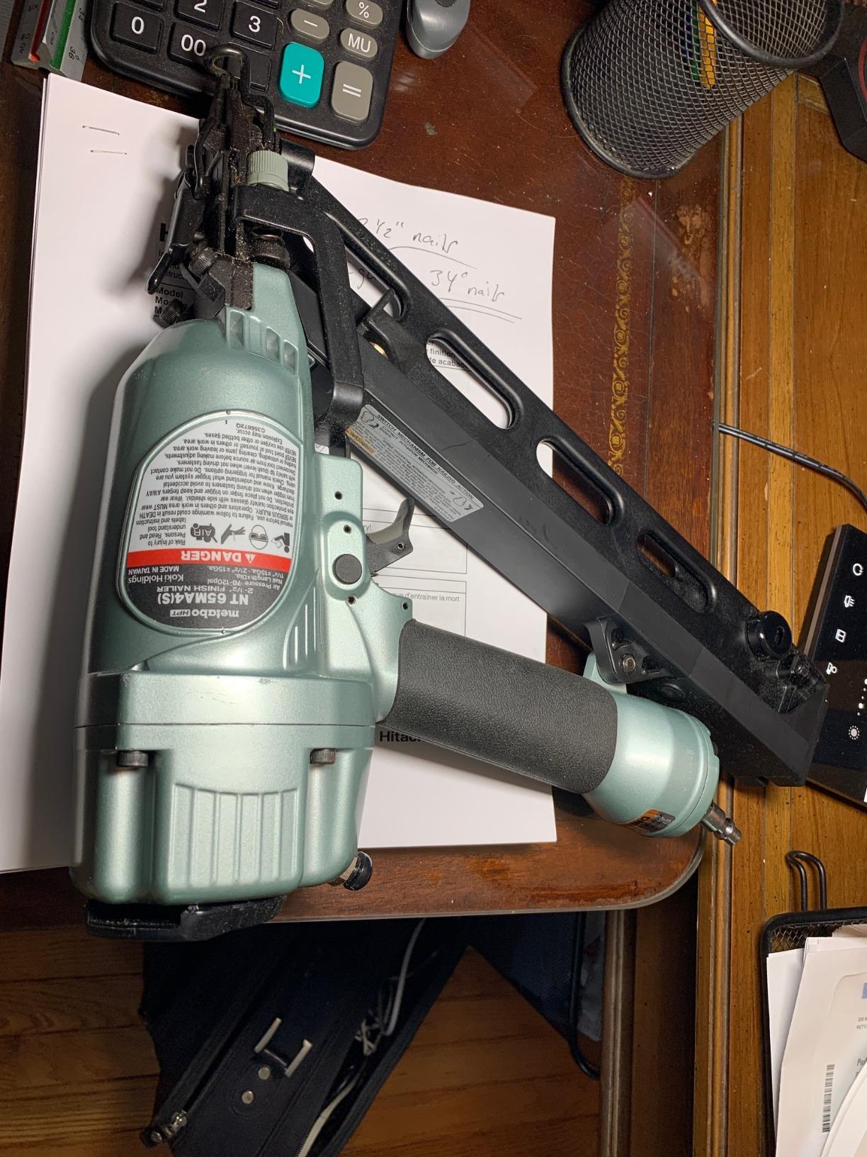 Metabo HPT 15 Gauge Angled Finish Nailer, Selective Actuation, NT65MA4 customer photo 1