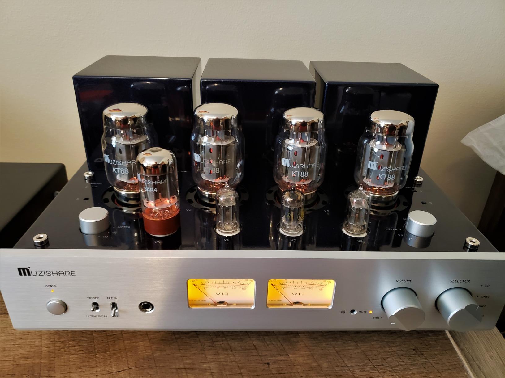 X7 KT88 x4 Vacuum Tube Integrated Amplifier Push-Pull Power Amp MM Phono Tube Amplifier Balanced XLR 2022 Remote customer photo 2