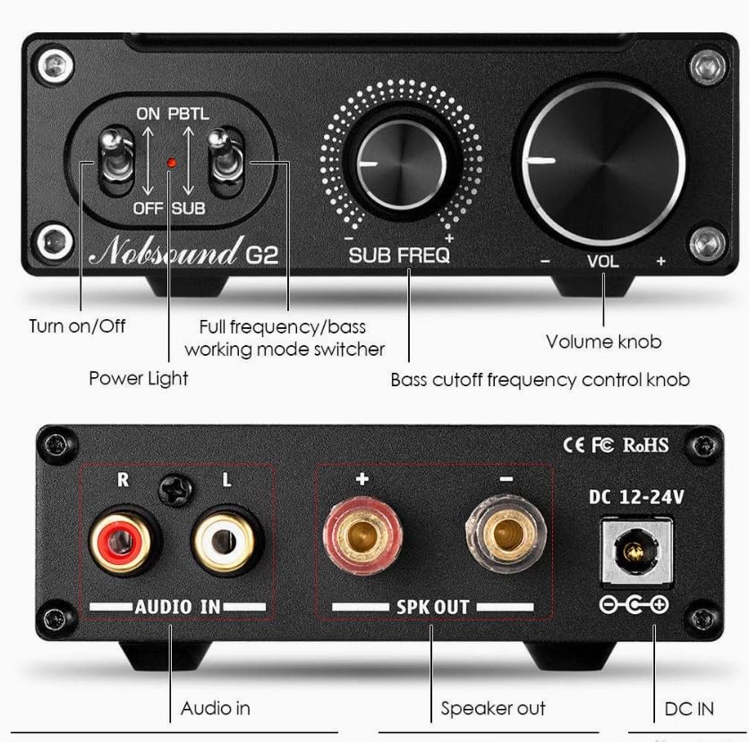 Nobsound G2 Subwoofer Power Amplifier Mini Mono SUB Amp 100W PBTL BTL Bridge Home Theater customer photo 1