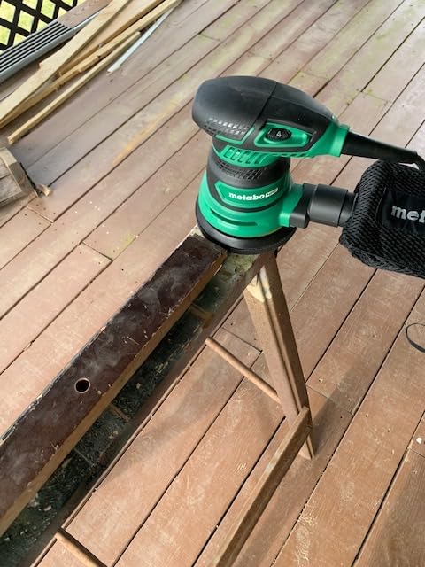 Metabo HPT Random Orbit Finishing Sander, 5-Inch Variable Speed, SV13YST | Palm-Style Comfort Grip, Dust Collection Hose Connector, Compact Lightweight Design, 230W 2.8 Amp Motor customer photo 2