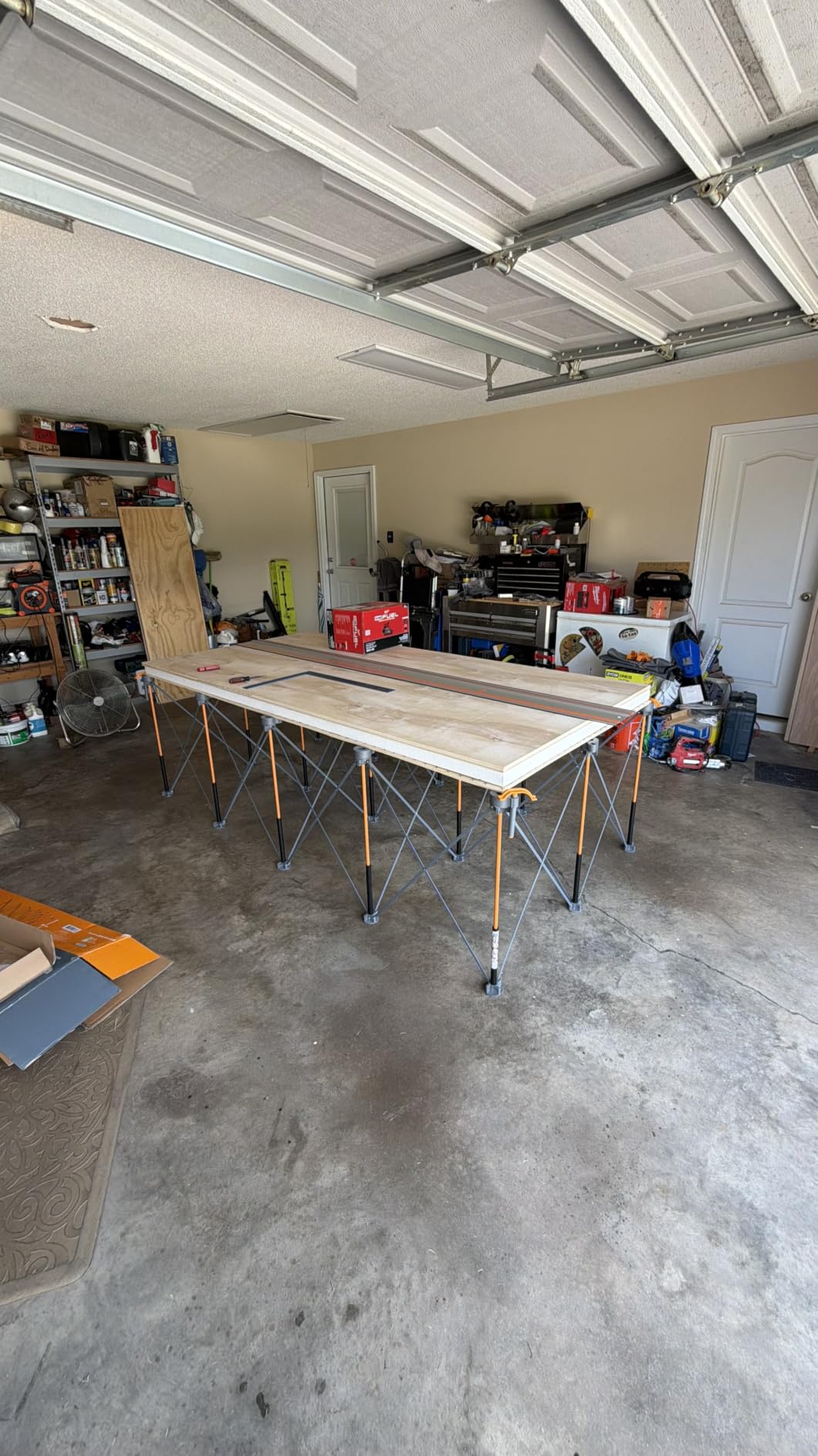 BORA Centipede Folding Work Table 4x8 ft Portable Workbench for Garage | 30