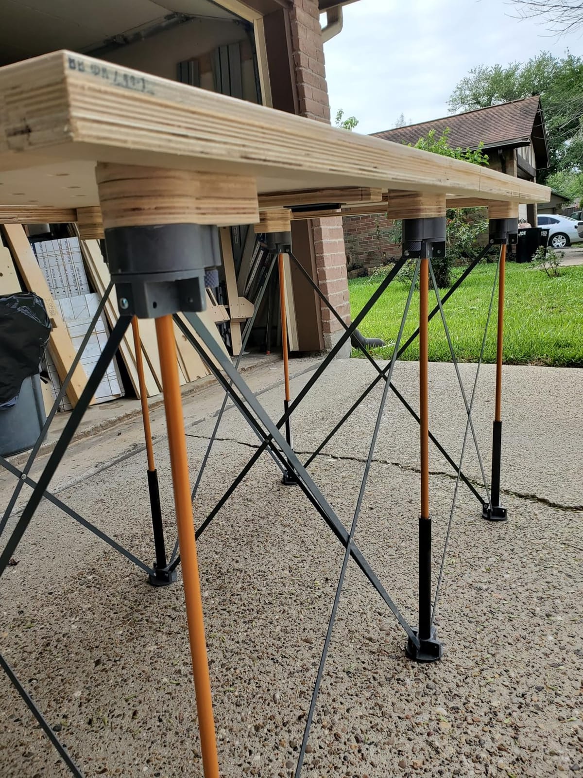 BORA Centipede Folding Work Table 4x8 ft Portable Workbench for Garage | 30