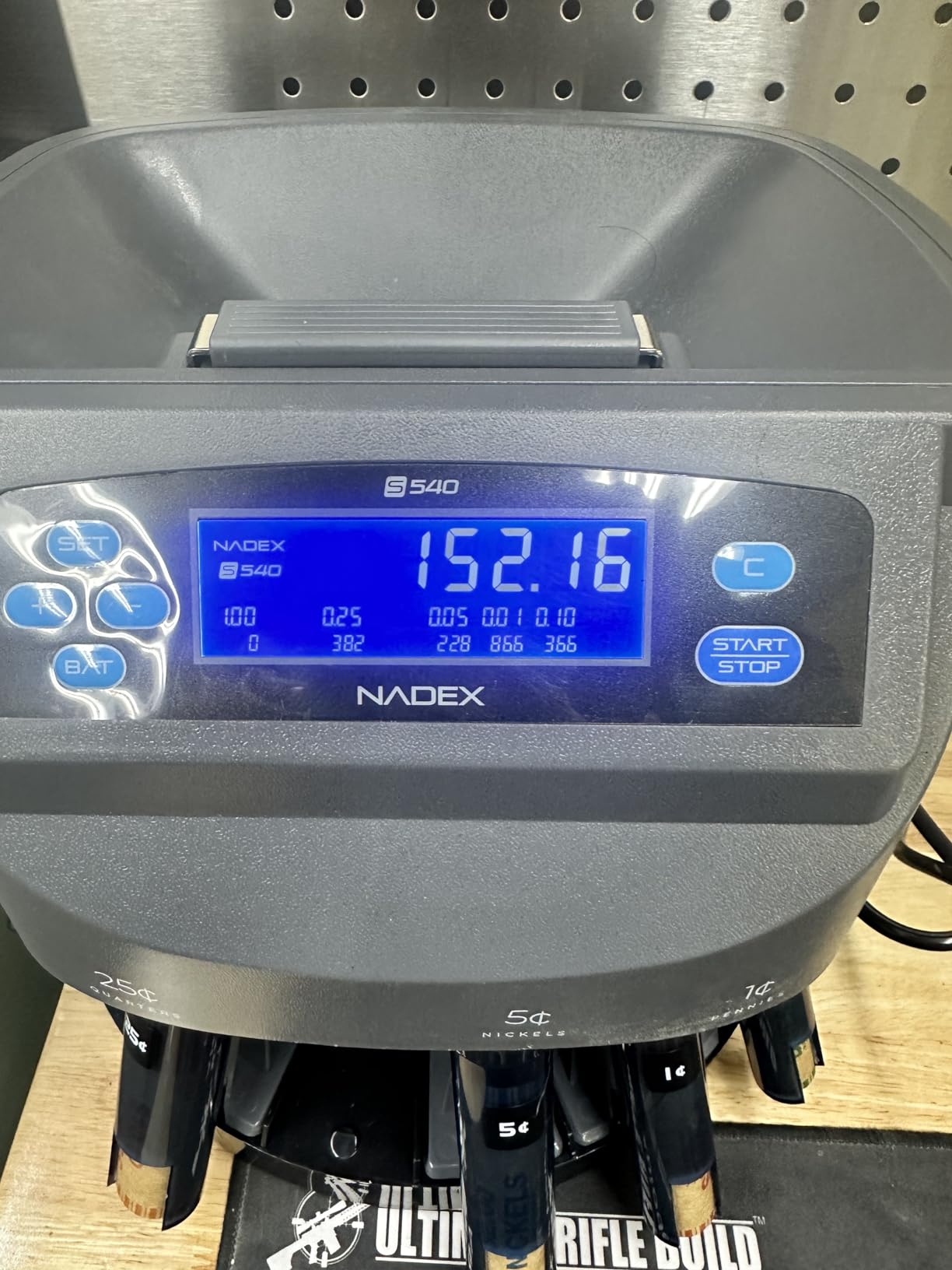 Nadex S540 Pro | Coin Counter, Sorter, and Wrapper | Sorts up to 300 Coins Per Minute | Comes with 48 Preformed Wrappers (Gray) customer photo 2
