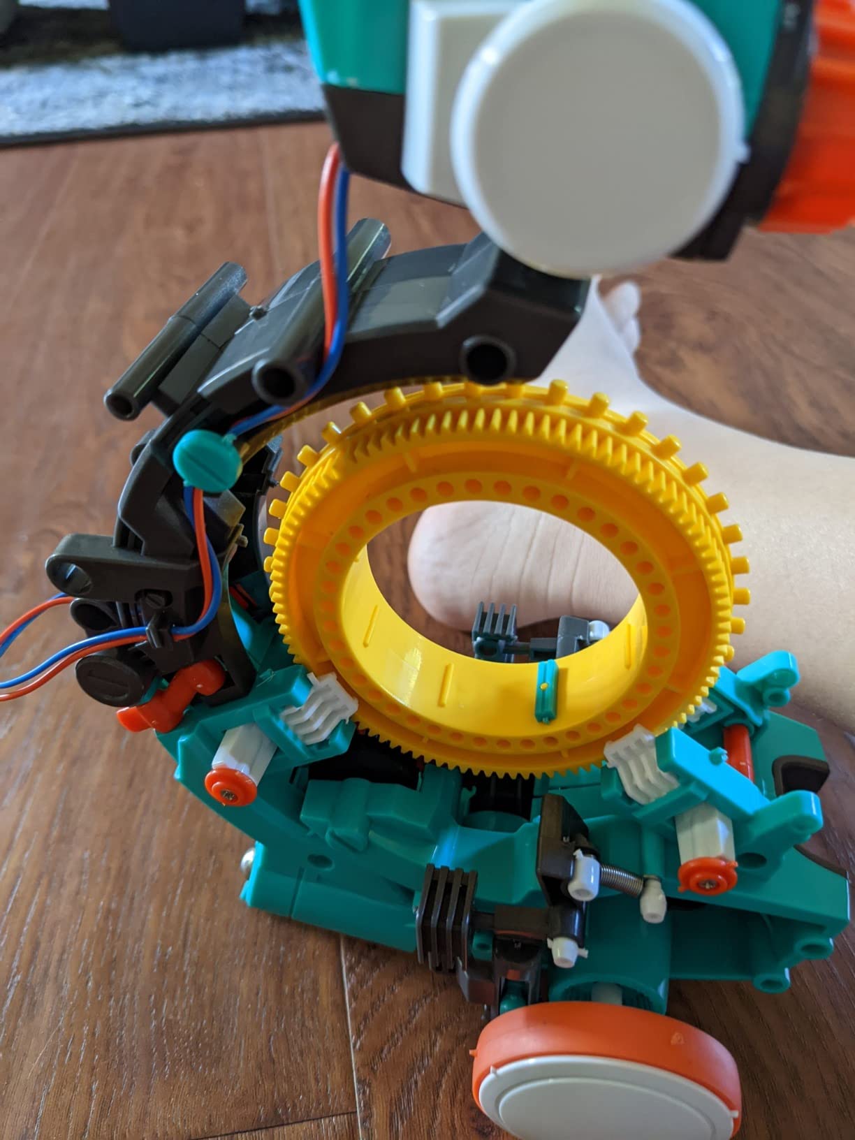 Teach Tech Mech 5, Mechanical Coding Robot, Coding Wheel Makes Robot Throw, Lift, kick, Draw and More, Ages 10 and Older customer photo 2