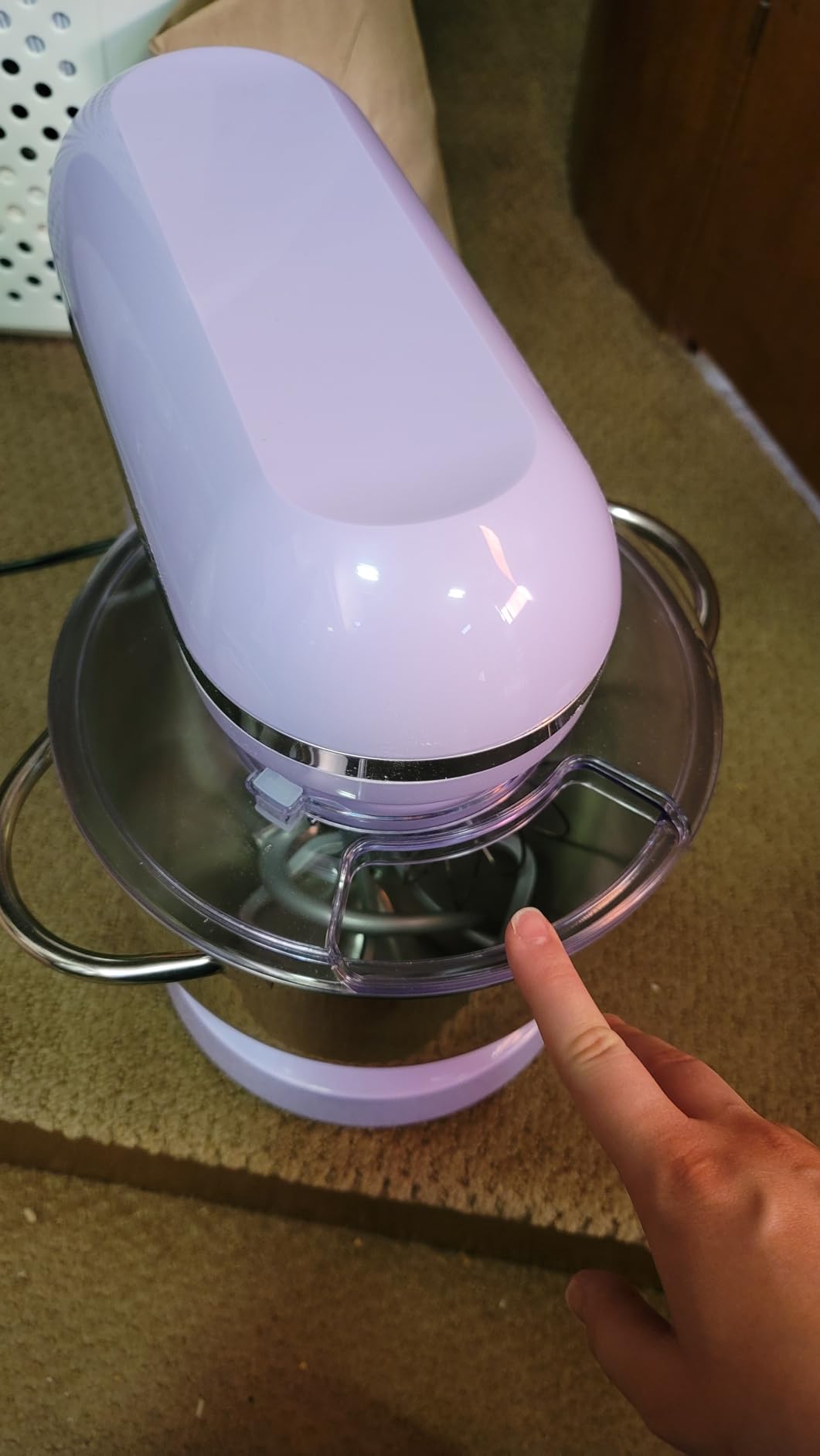 Aucma Stand Mixer,6.5-QT 660W 6-Speed Tilt-Head Food Mixer, Kitchen Electric Mixer with Dough Hook, Wire Whip & Beater (Black, 6.5QT) customer photo 1