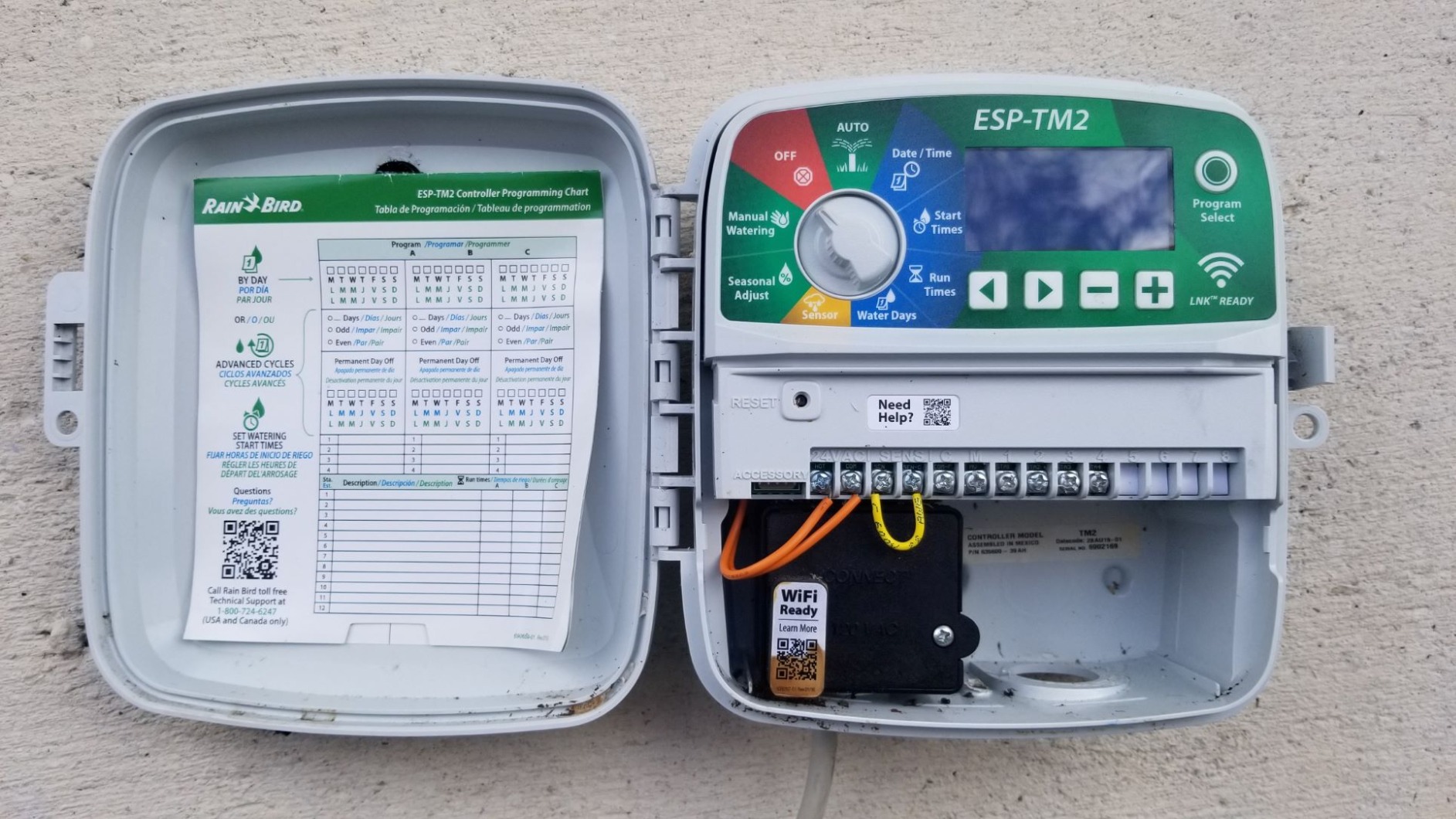 Rain-Bird ESP-TM2 Indoor Outdoor Irrigation WiFi Zone Controller Timer Box and Link Lnk WiFi Mobile Wireless Smartphone Upgrade Module Sprinkler System (4 Zone) customer photo 2