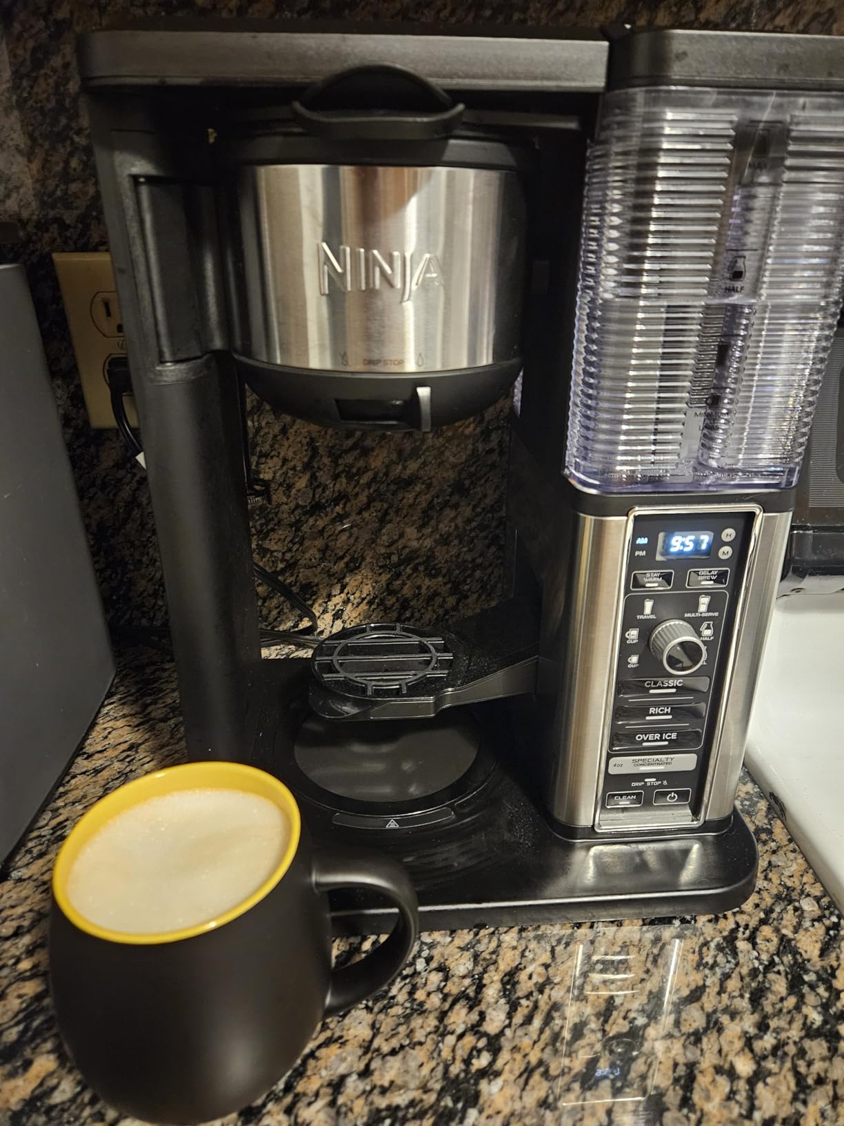 Ninja Coffee Maker, 10-Cup Carafe, Fold-Away Frother, Black, CM401 customer photo 1
