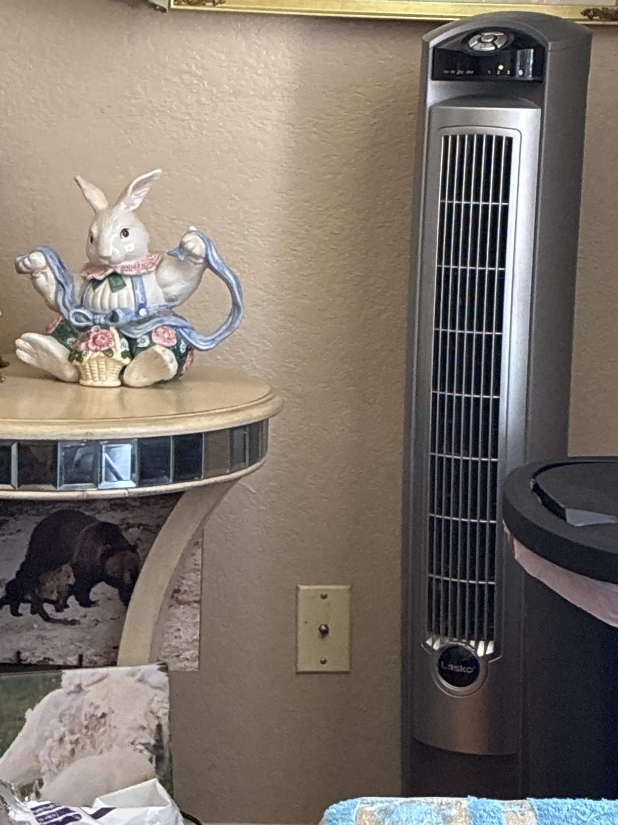 Lasko Oscillating Tower Fan with Remote - Quiet Standing Fan for Bedroom, Office, and Home - 3 Speeds - Powerful Cooling Air - T42954 - 42
