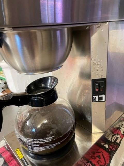 SYBO 12-Cup Commercial Pour Over Coffee Maker SF-CB-2GA, ETL Certified, Stainless Steel, 2 Glass Carafe Included customer photo 1