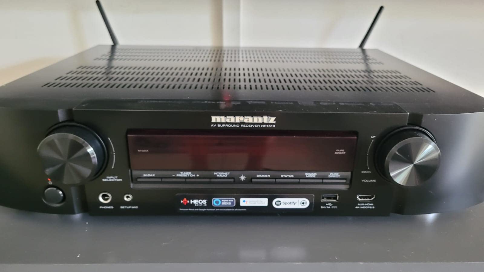 Marantz NR1510 Slimline 5.2 Channel AV Receiver Powered by HEOS with 50W, 4K, and 6 HDMI Inputs customer photo 1