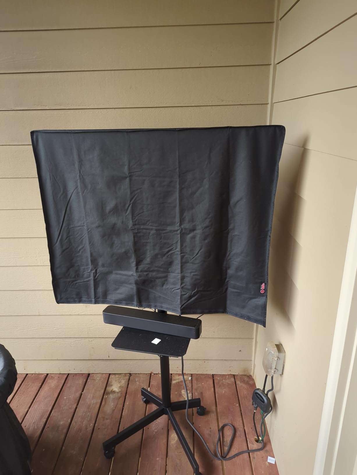 Outdoor TV Cover 55 to 58 inches, Waterproof and Weatherproof, Fits Up to 55''W x 35''H for Outside Flat Screen TV customer photo 1
